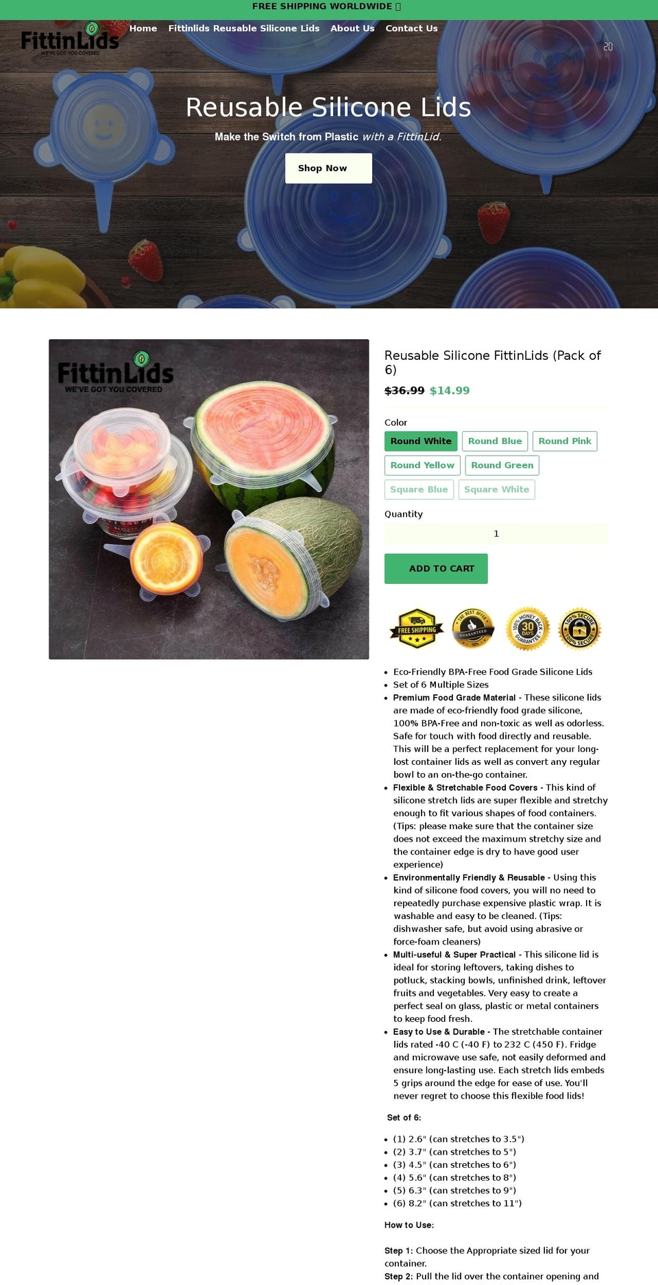 fittinlids.com shopify website screenshot