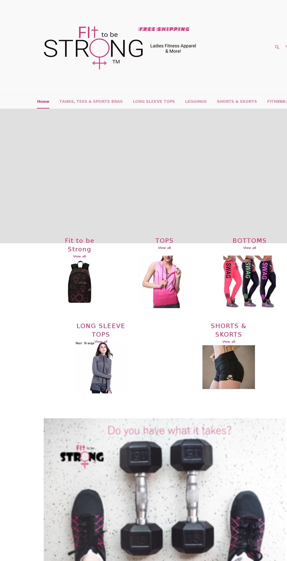 fittobestrong.com — Shopify storefront screenshot