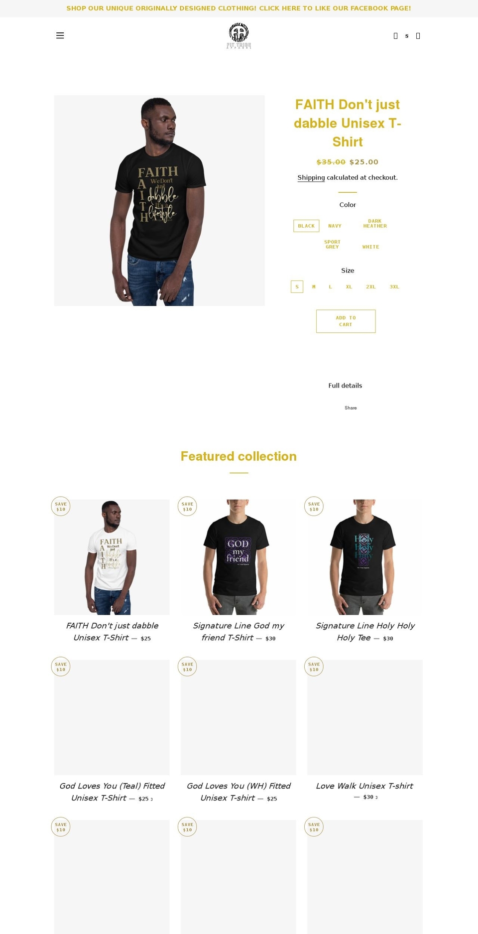 fittribeapparel.com shopify website screenshot