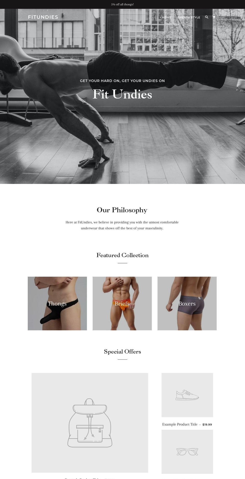 fitundies.com — Shopify storefront screenshot