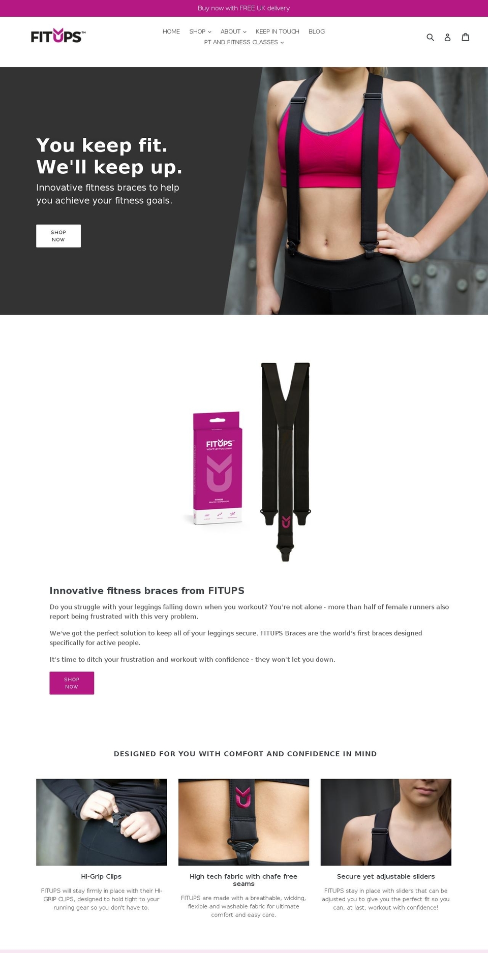 fitups.co.uk shopify website screenshot