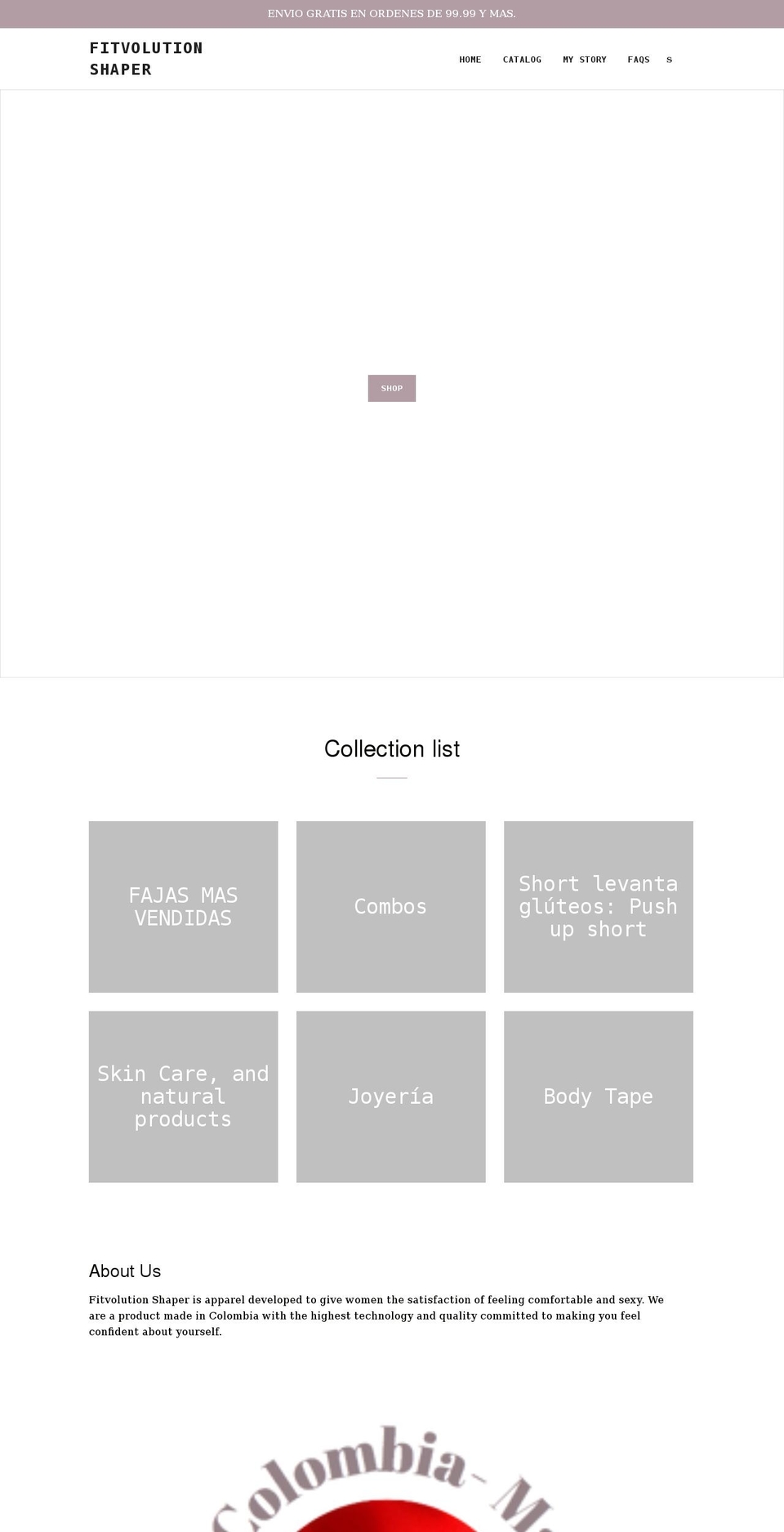 fitvolutionshaper.com shopify website screenshot