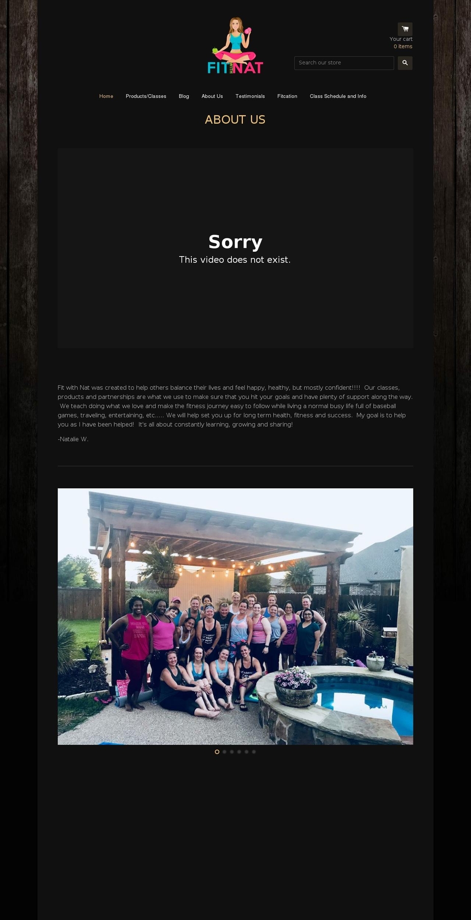 fitwithnat.com shopify website screenshot