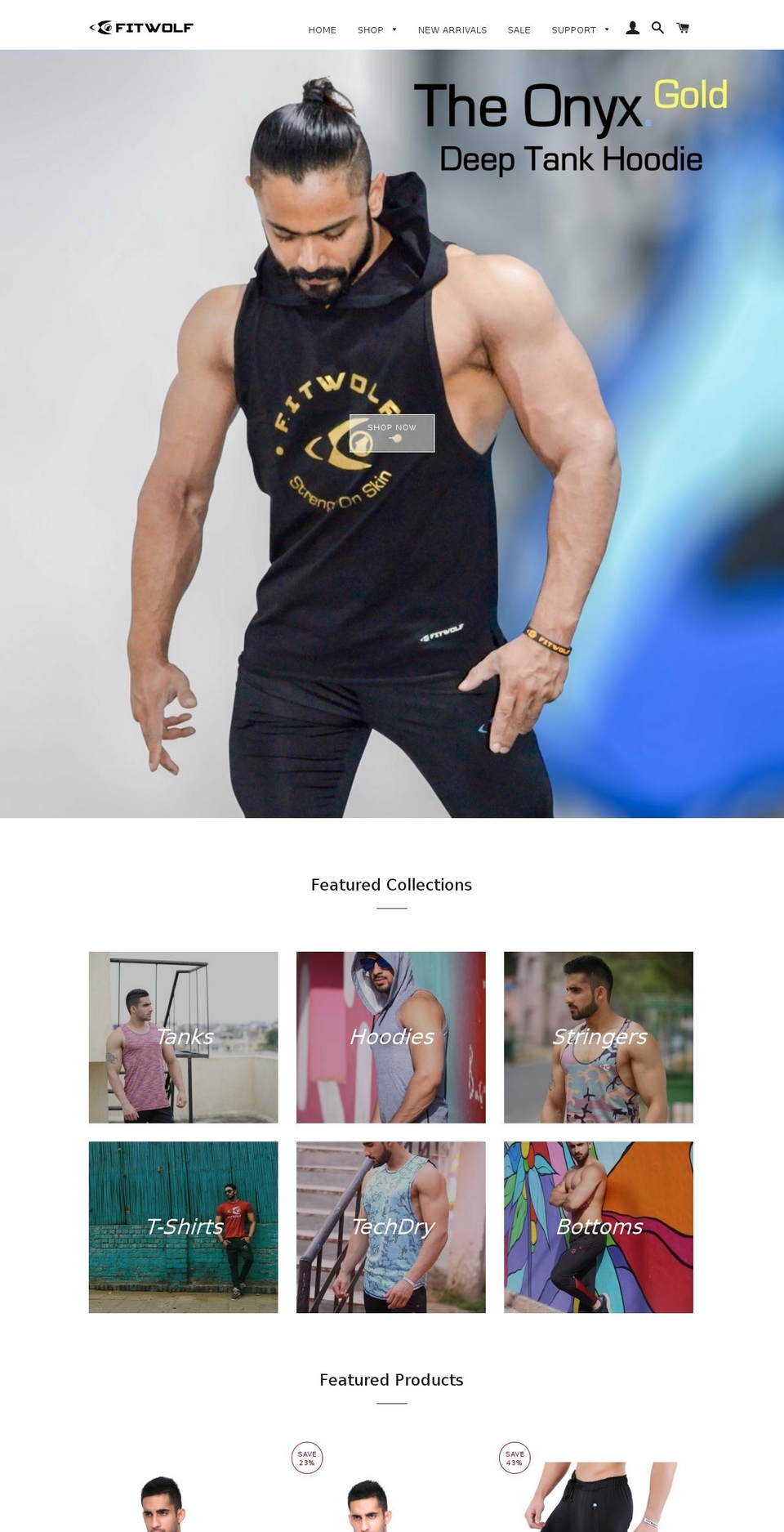 fitwolf.in shopify website screenshot