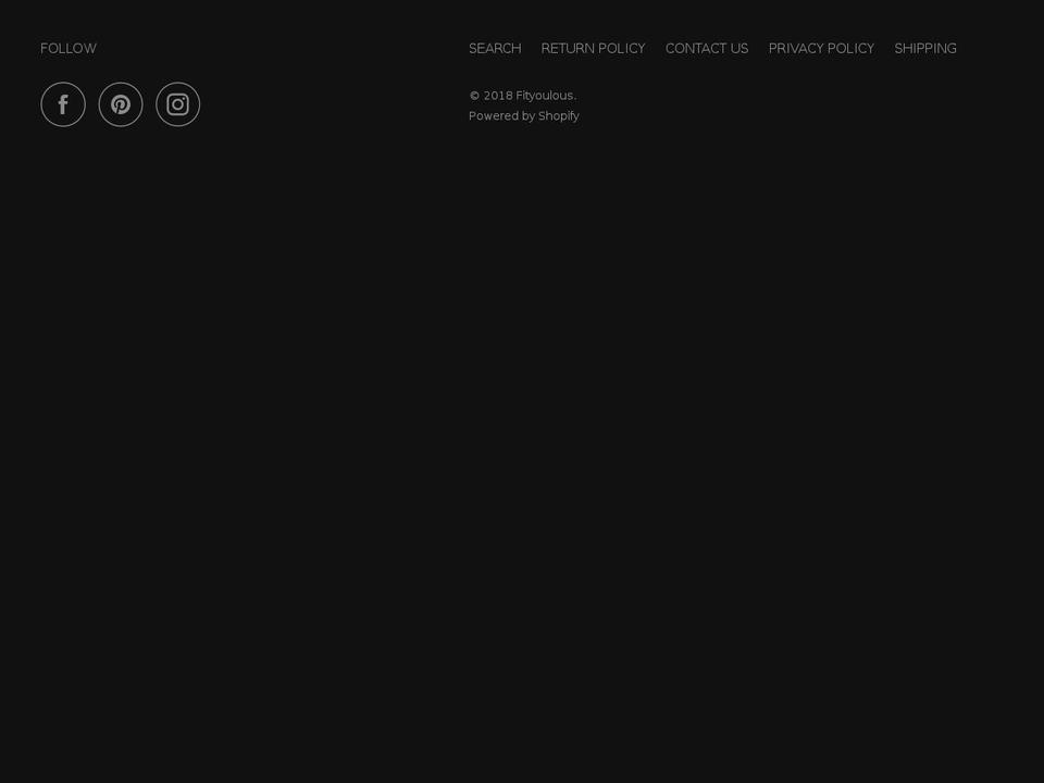 fityoulous.com — Shopify storefront screenshot