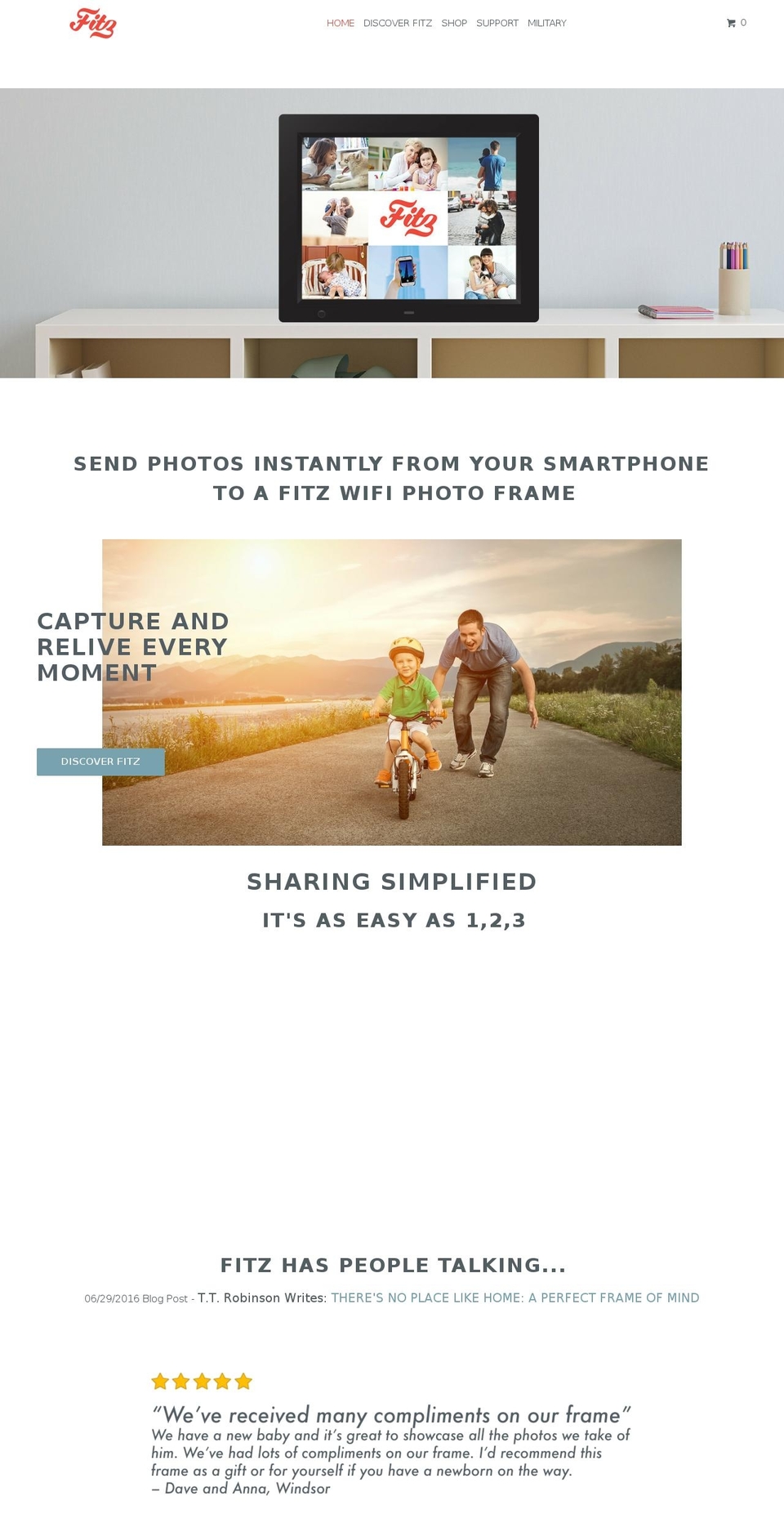 fitzframe.com shopify website screenshot
