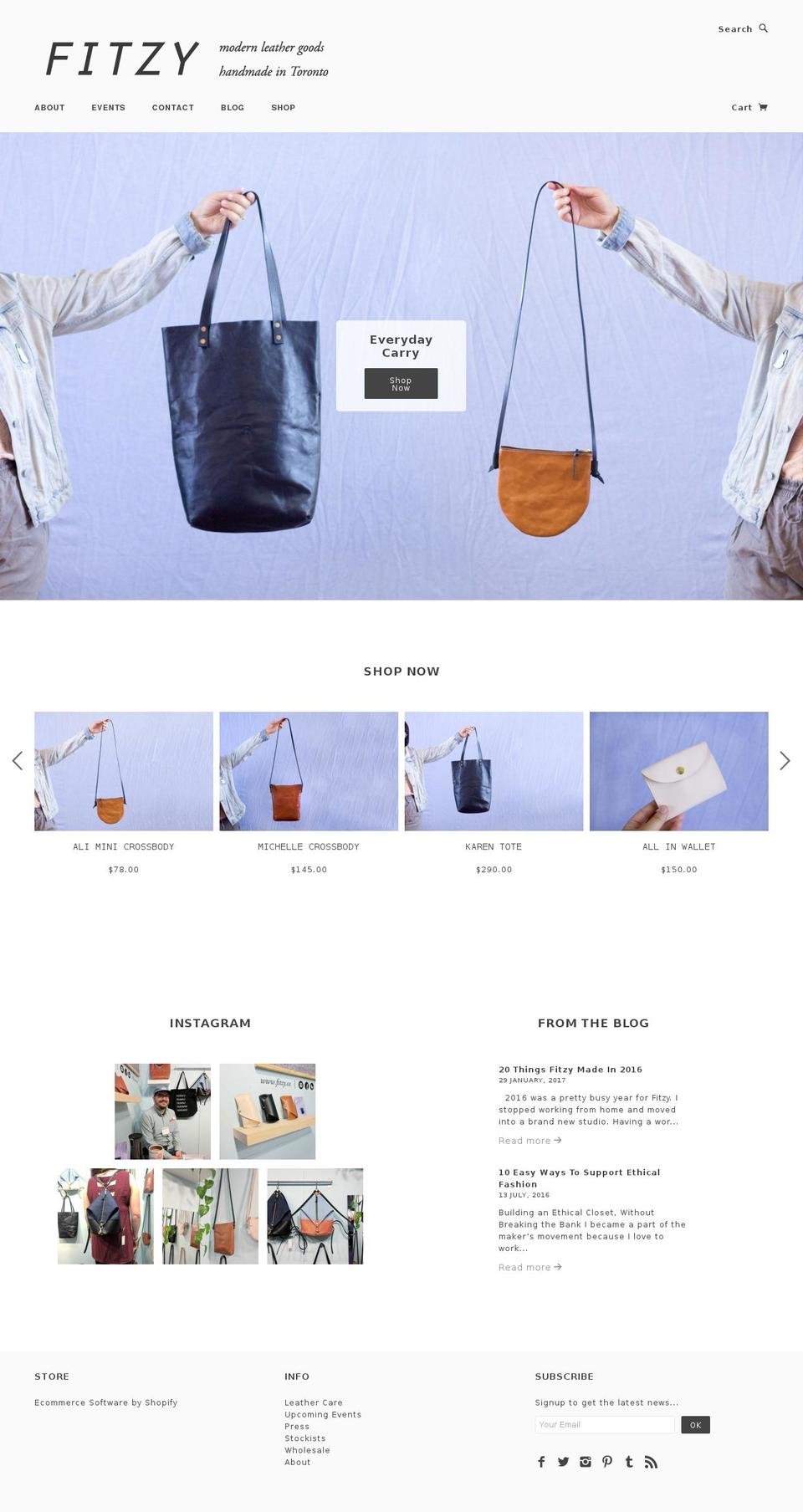 fitzy.ca shopify website screenshot