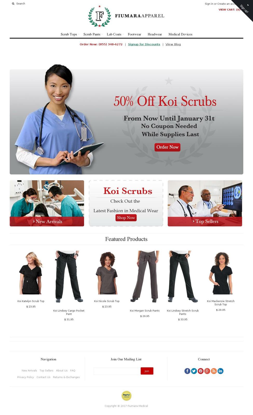 fiumaramedical.com shopify website screenshot