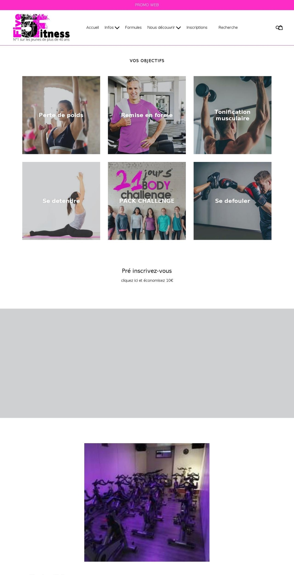 five-fitness.fr shopify website screenshot