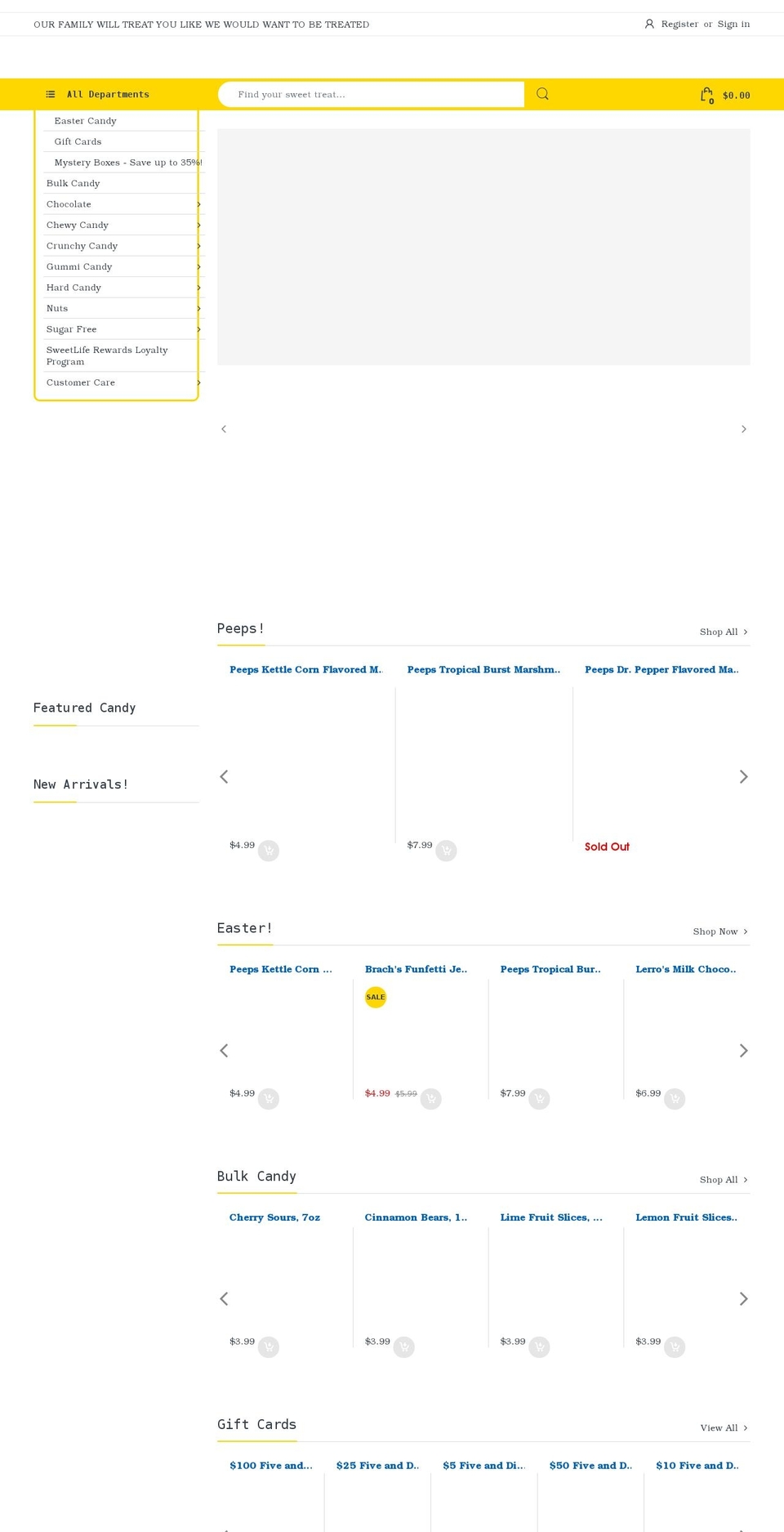 Electro with Installments message Shopify theme site example fiveanddimesweets.com