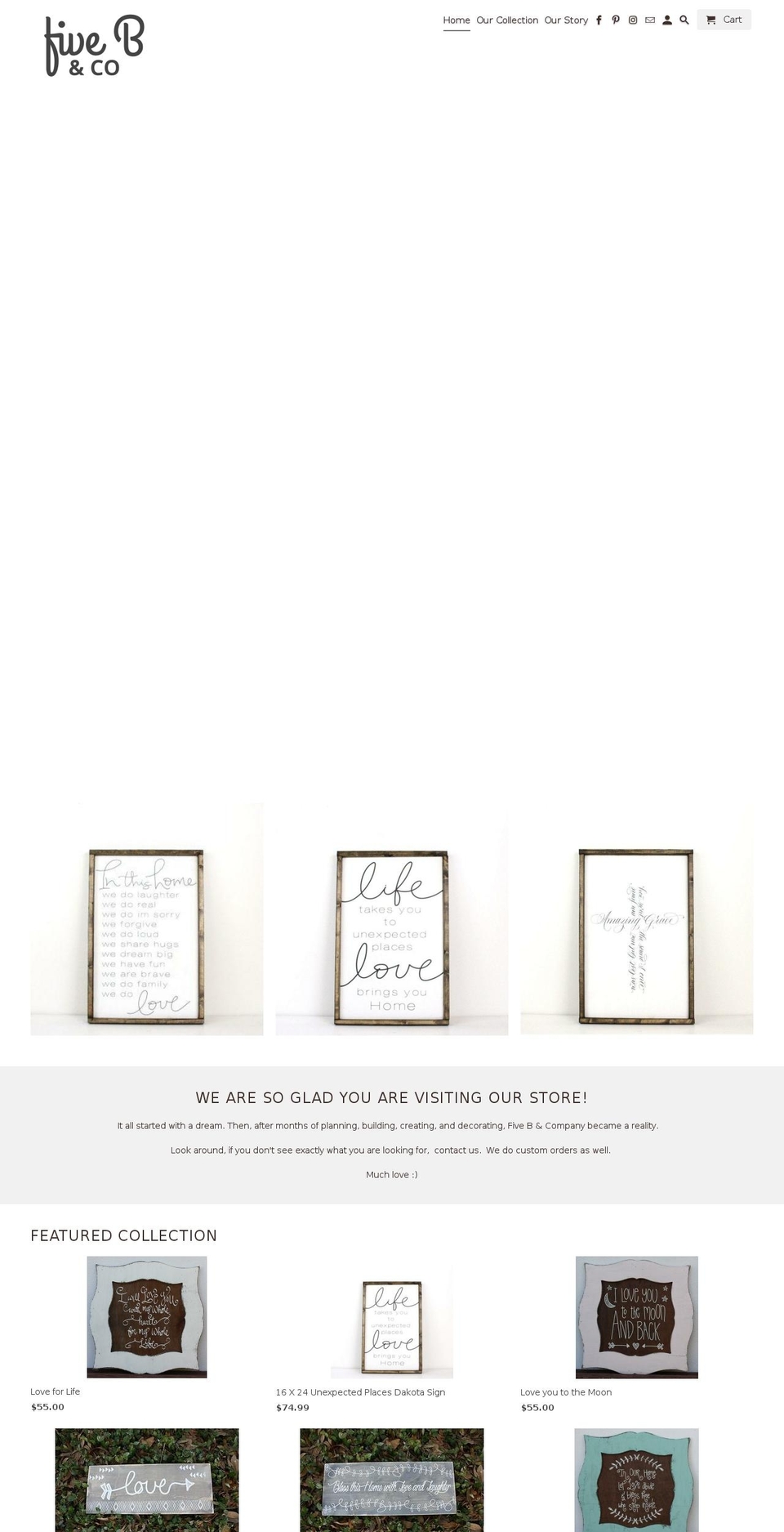 fivebandcompany.com — Shopify storefront screenshot
