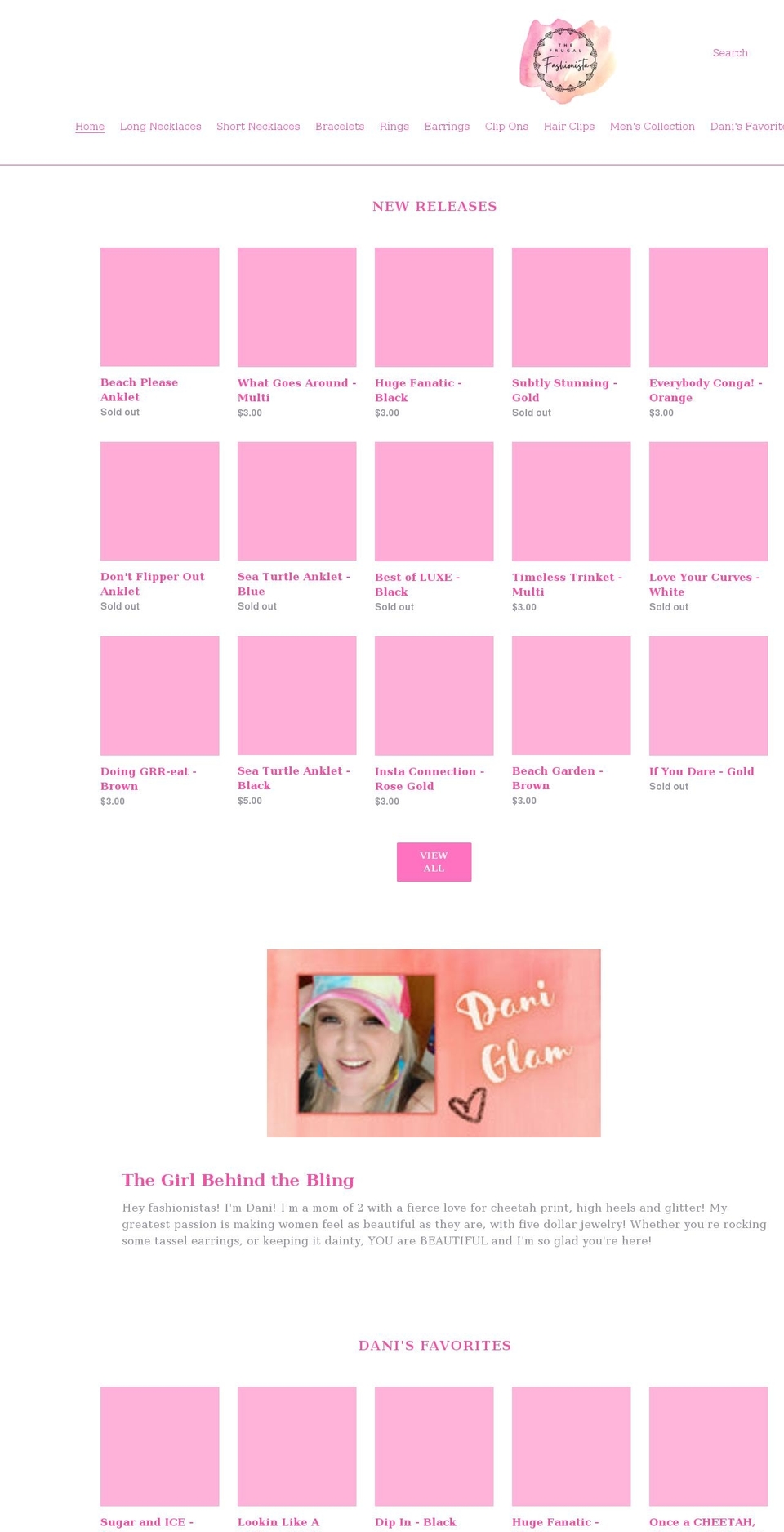 fivebuckfashionista.com shopify website screenshot