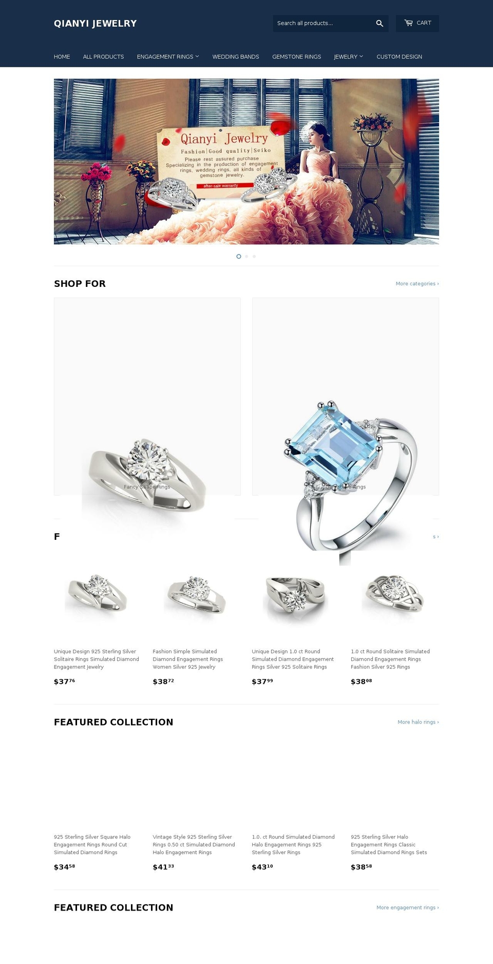 fivejewelry.com — Shopify storefront screenshot
