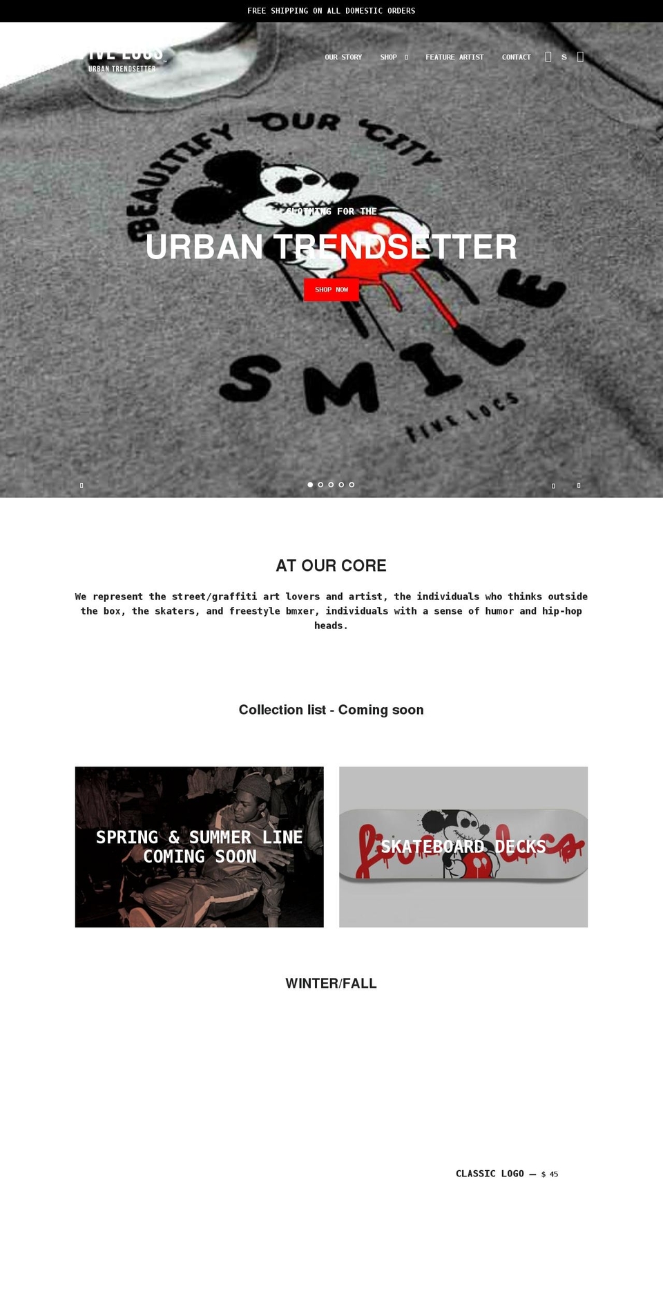 fivelocs.com shopify website screenshot