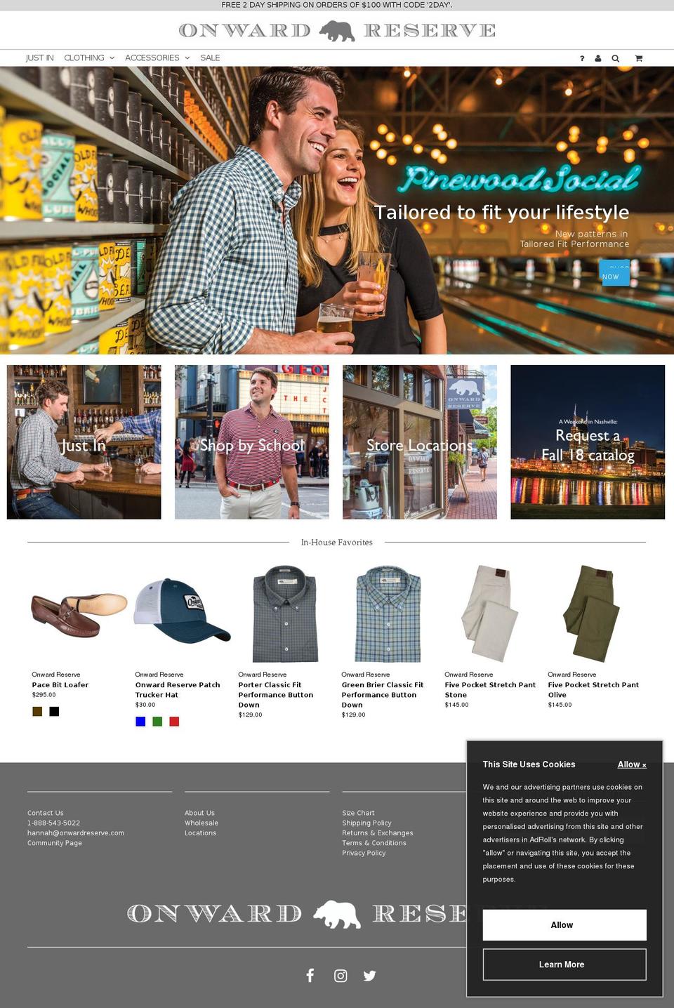 Home Page Shopify theme site example fivemile.com