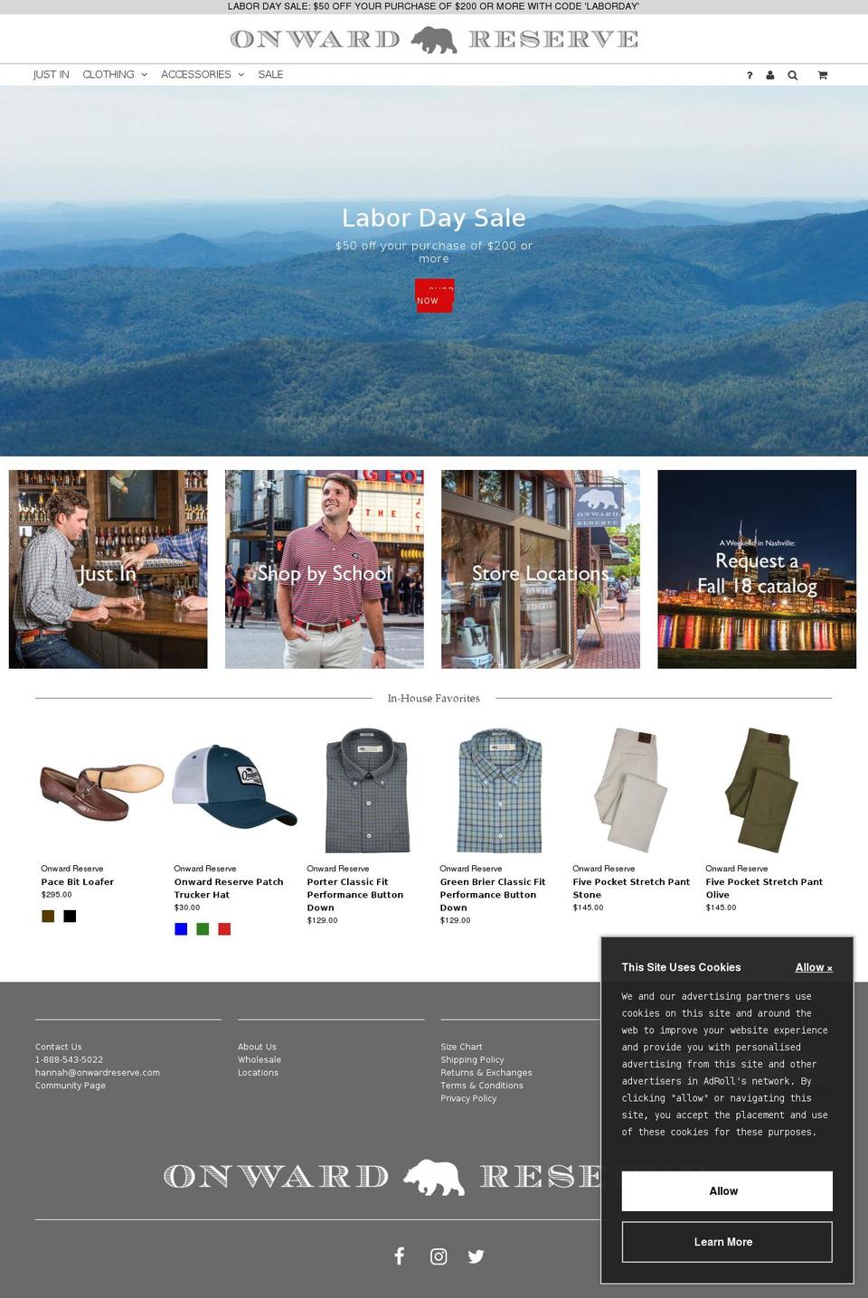 Home Page Shopify theme site example fivemileclub.com