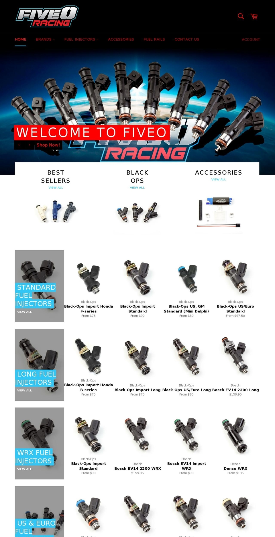 fiveo-racing.com shopify website screenshot