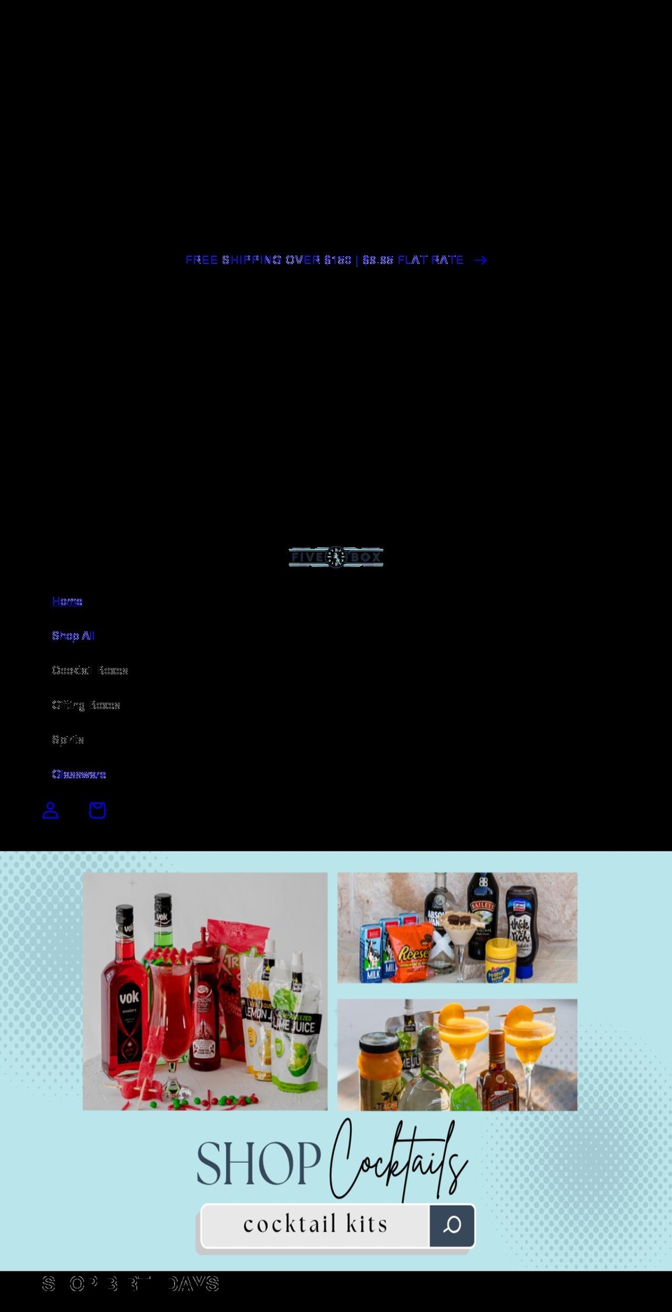 fiveobox.com.au shopify website screenshot