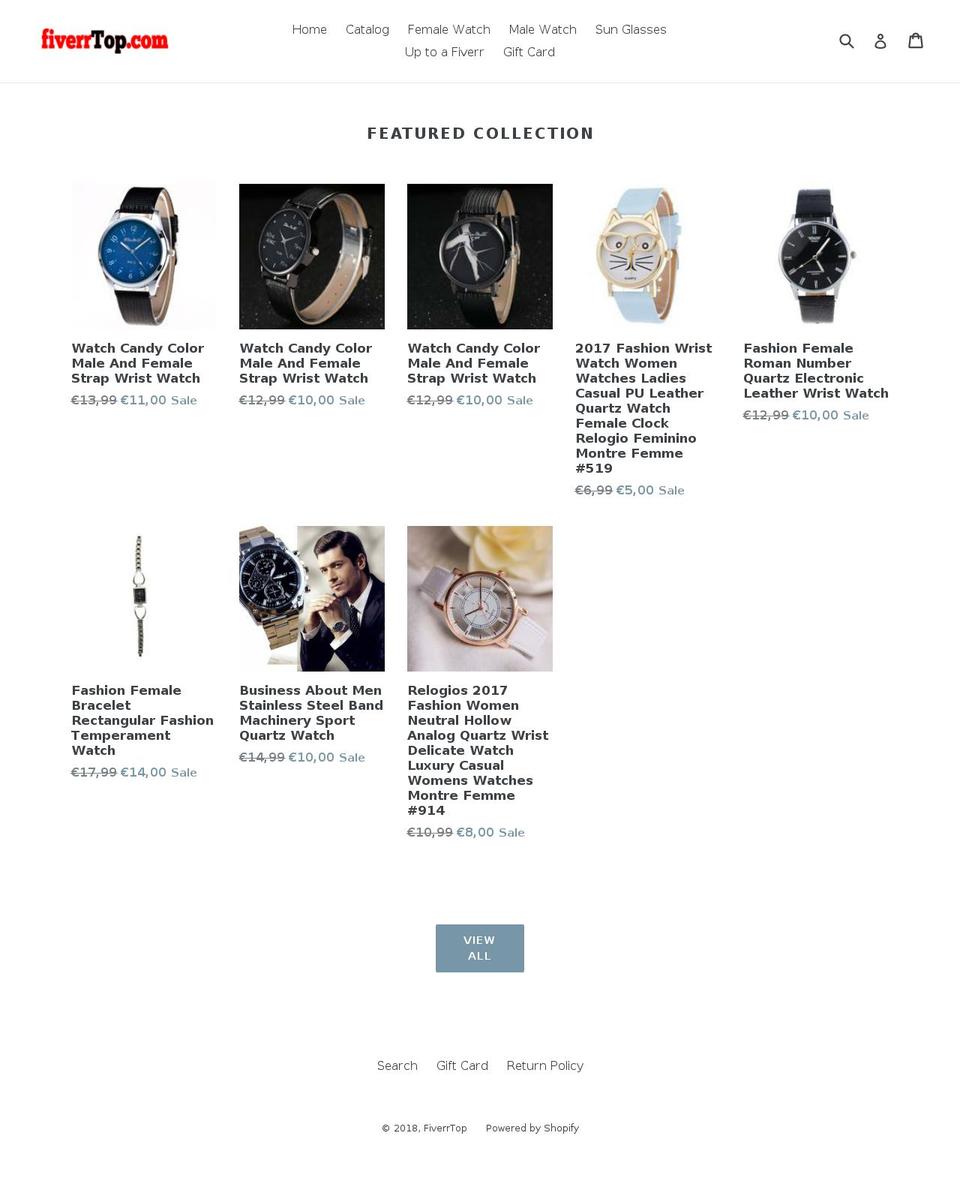 fiverrtop.com shopify website screenshot