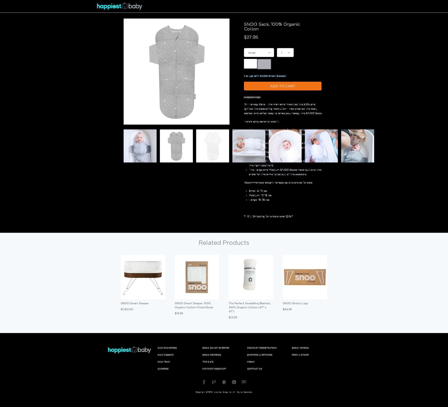 Aug 18-19 Promo Shopify theme site example fivesecondswaddle.com