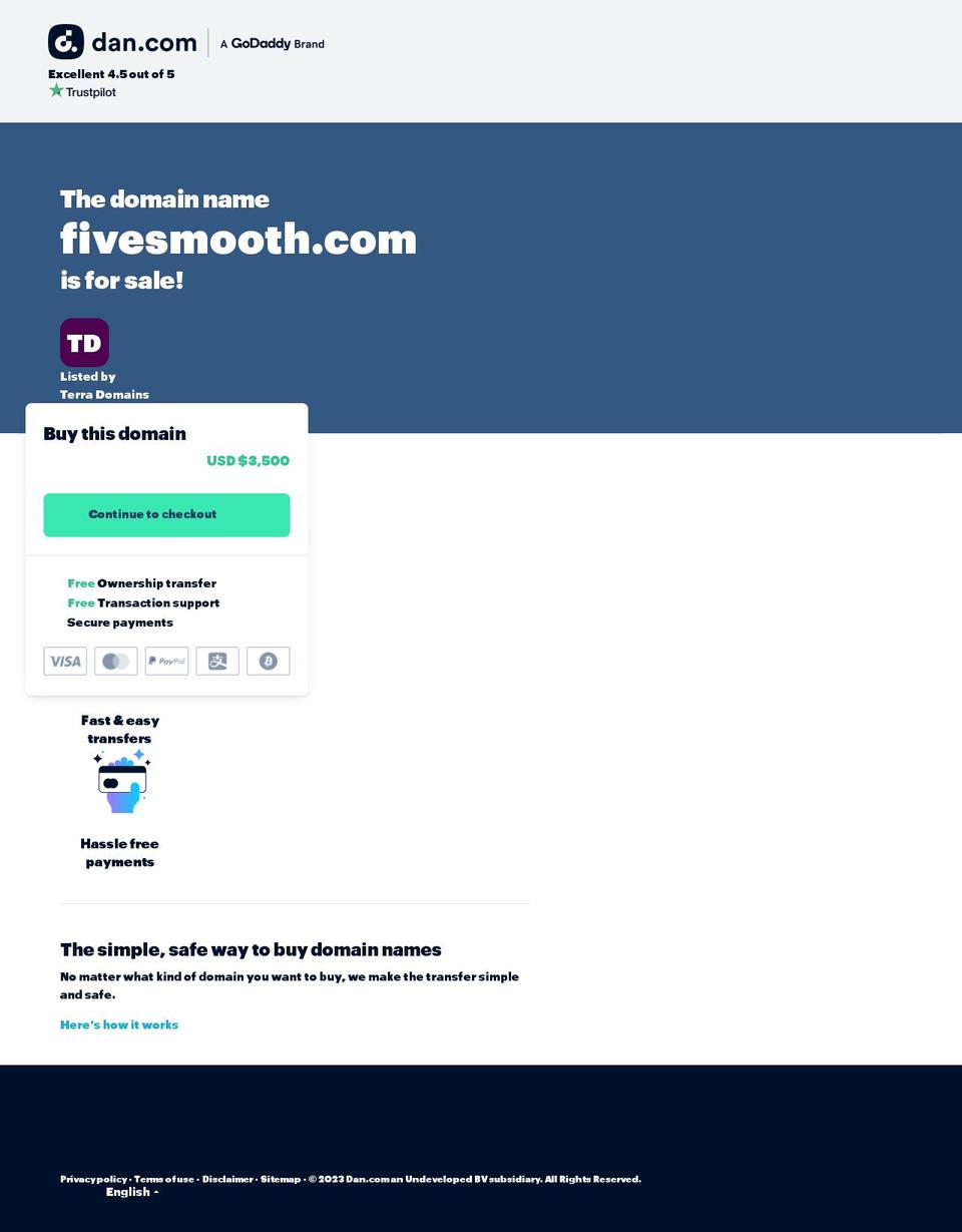 fivesmooth.com — Shopify storefront screenshot