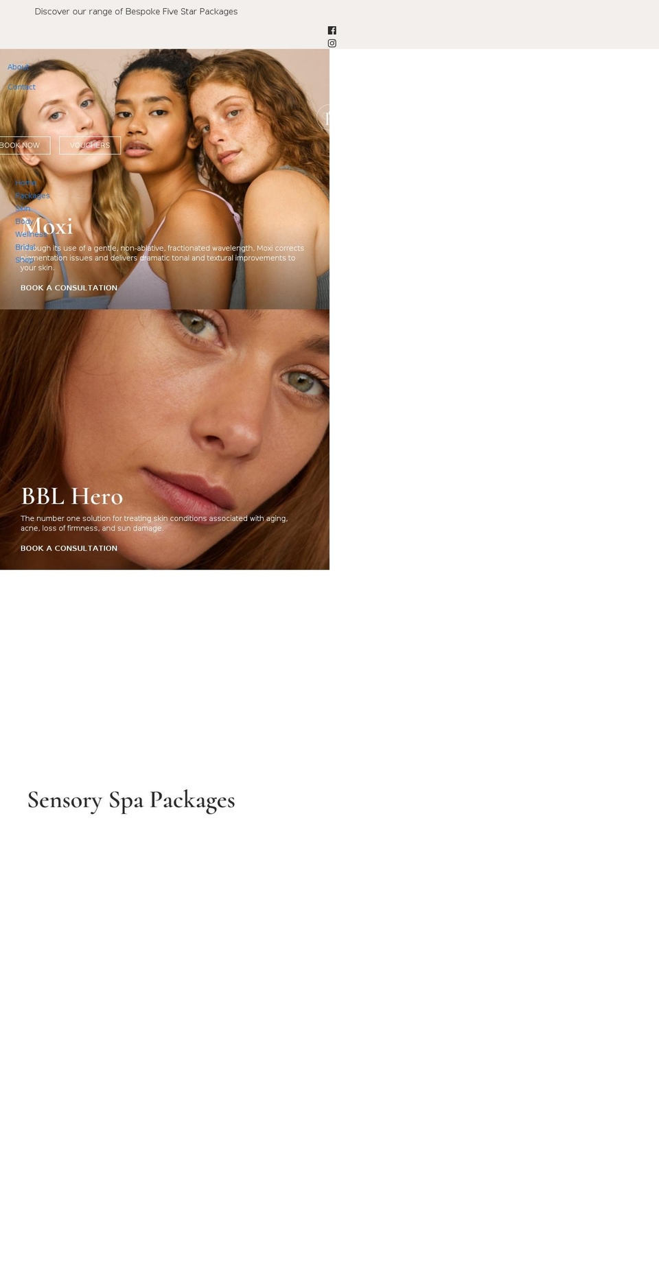 fivestardayspa.com.au shopify website screenshot
