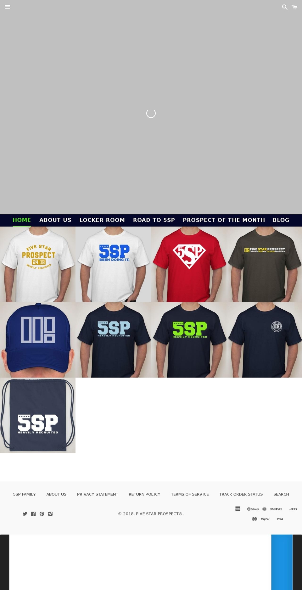 fivestarprospect.com — Shopify storefront screenshot