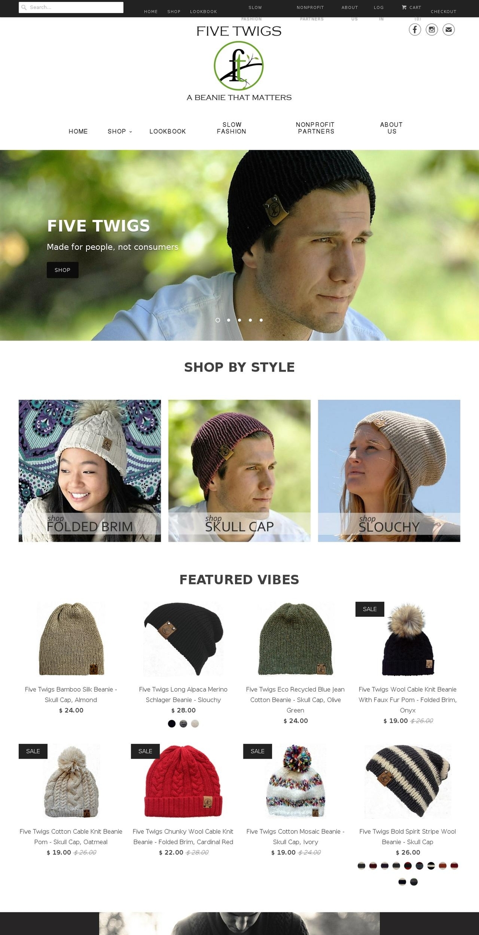 fivetwigs.com shopify website screenshot