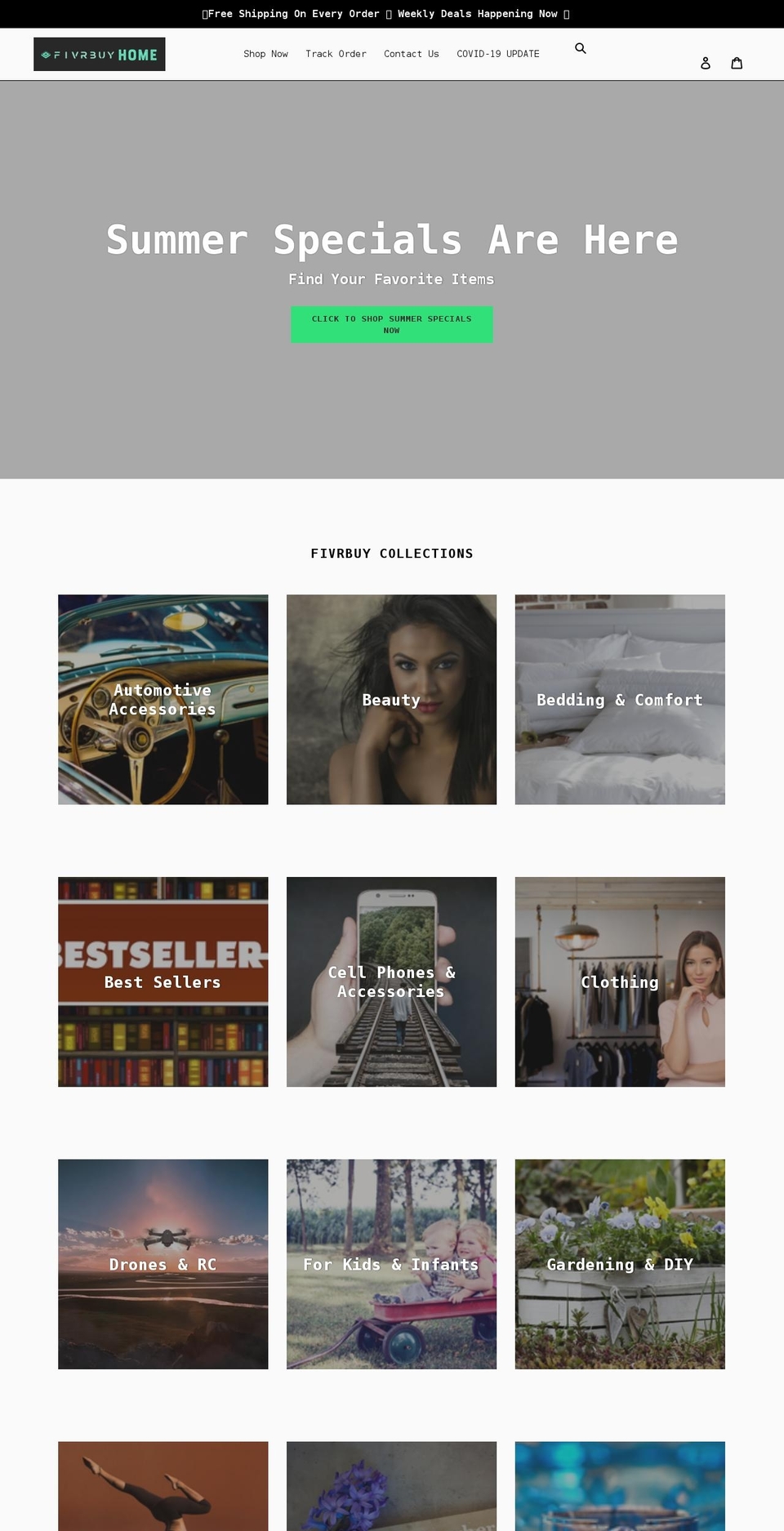 fivrbuy.com shopify website screenshot