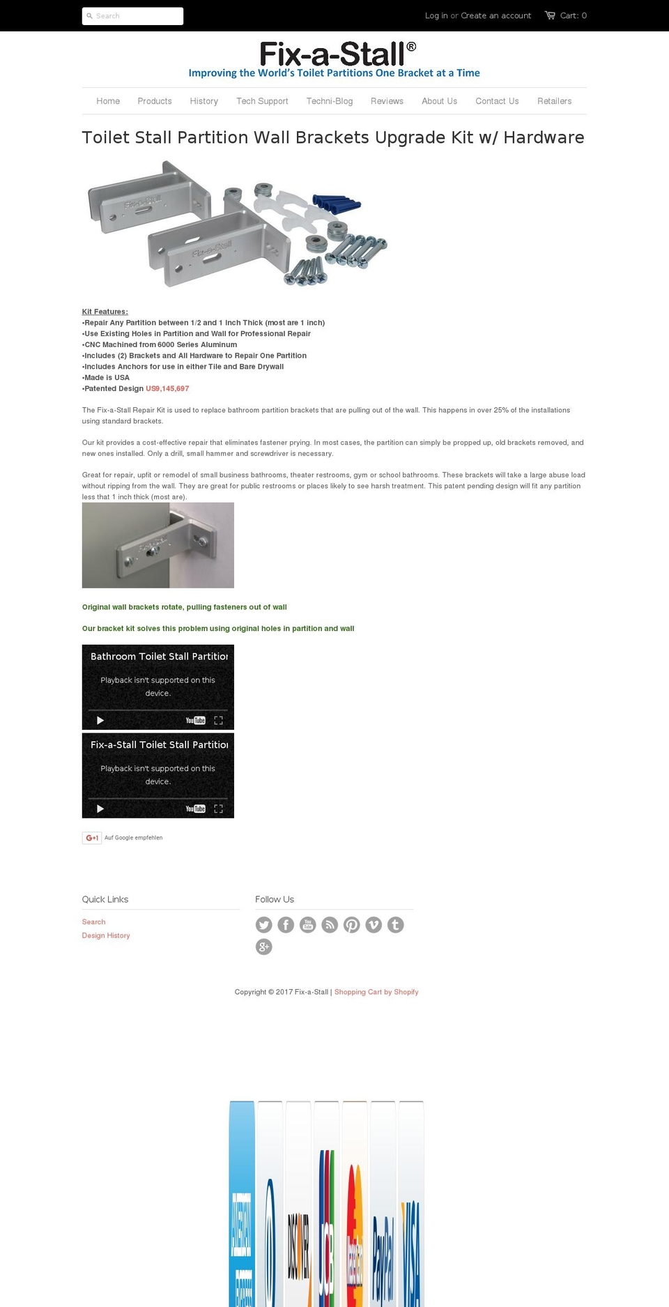 fixastall.com shopify website screenshot