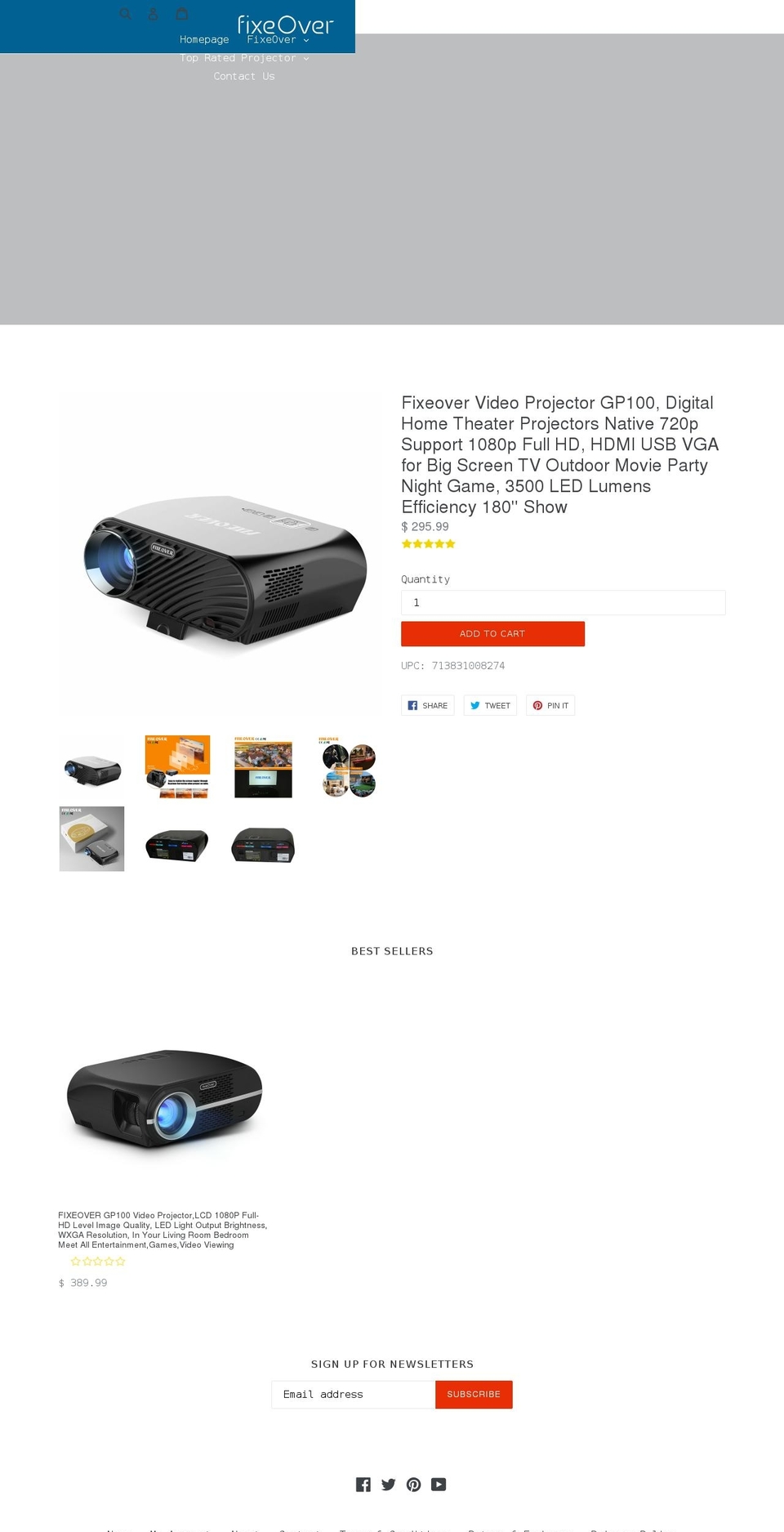 fixeover.com — Shopify storefront screenshot