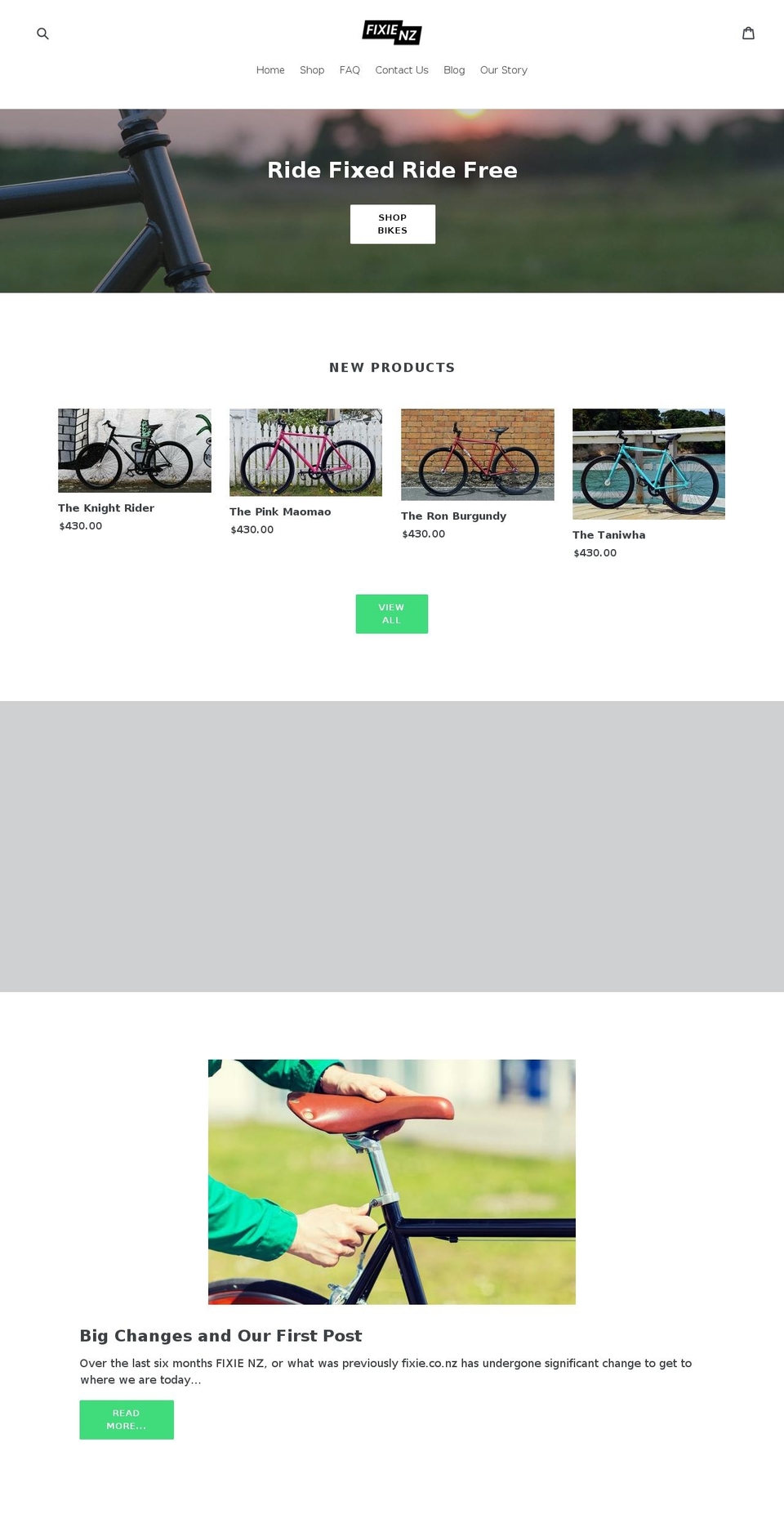 fixie.co.nz shopify website screenshot