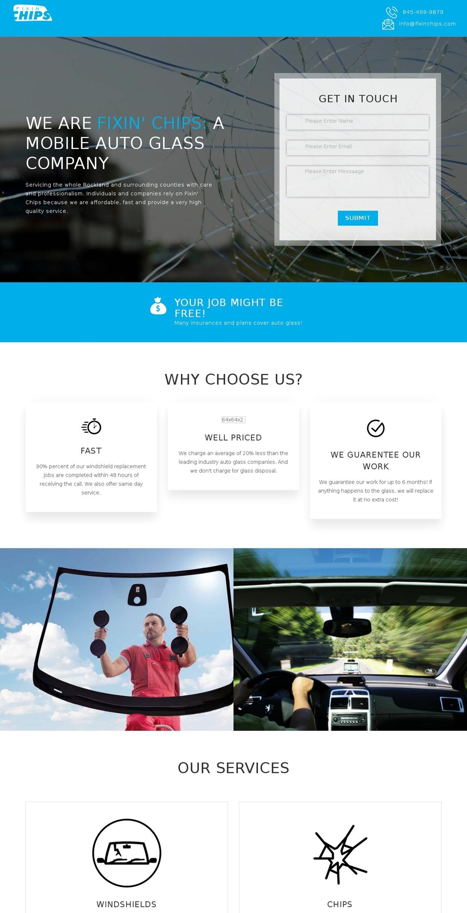 fixinchipsny.com shopify website screenshot