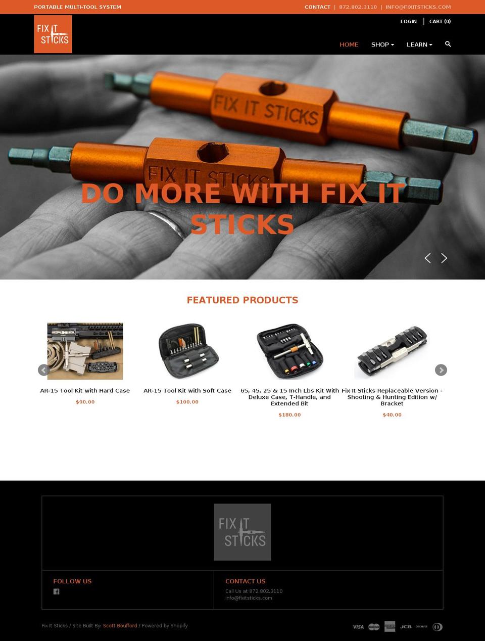 fixitsticks.com shopify website screenshot