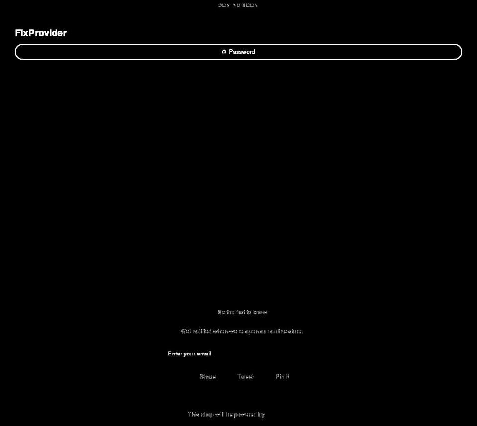 fixprovider.com — Shopify storefront screenshot