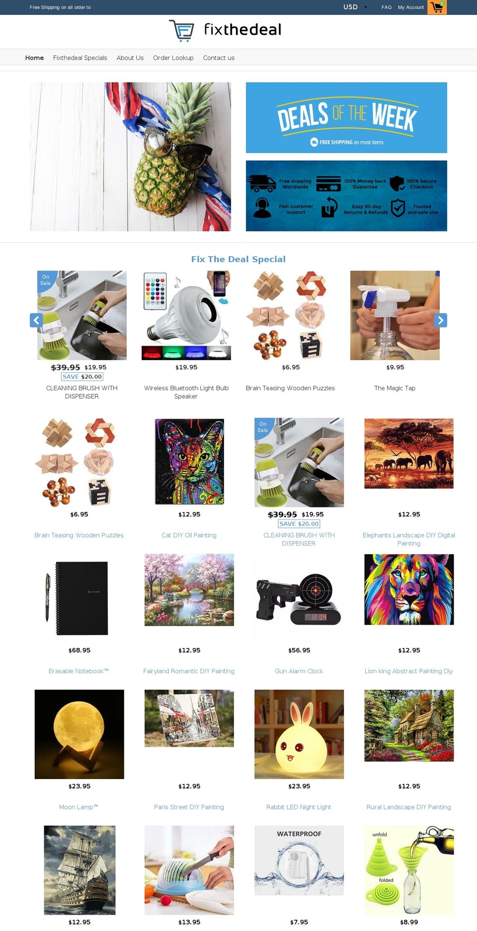 fixthedeal.com — Shopify storefront screenshot
