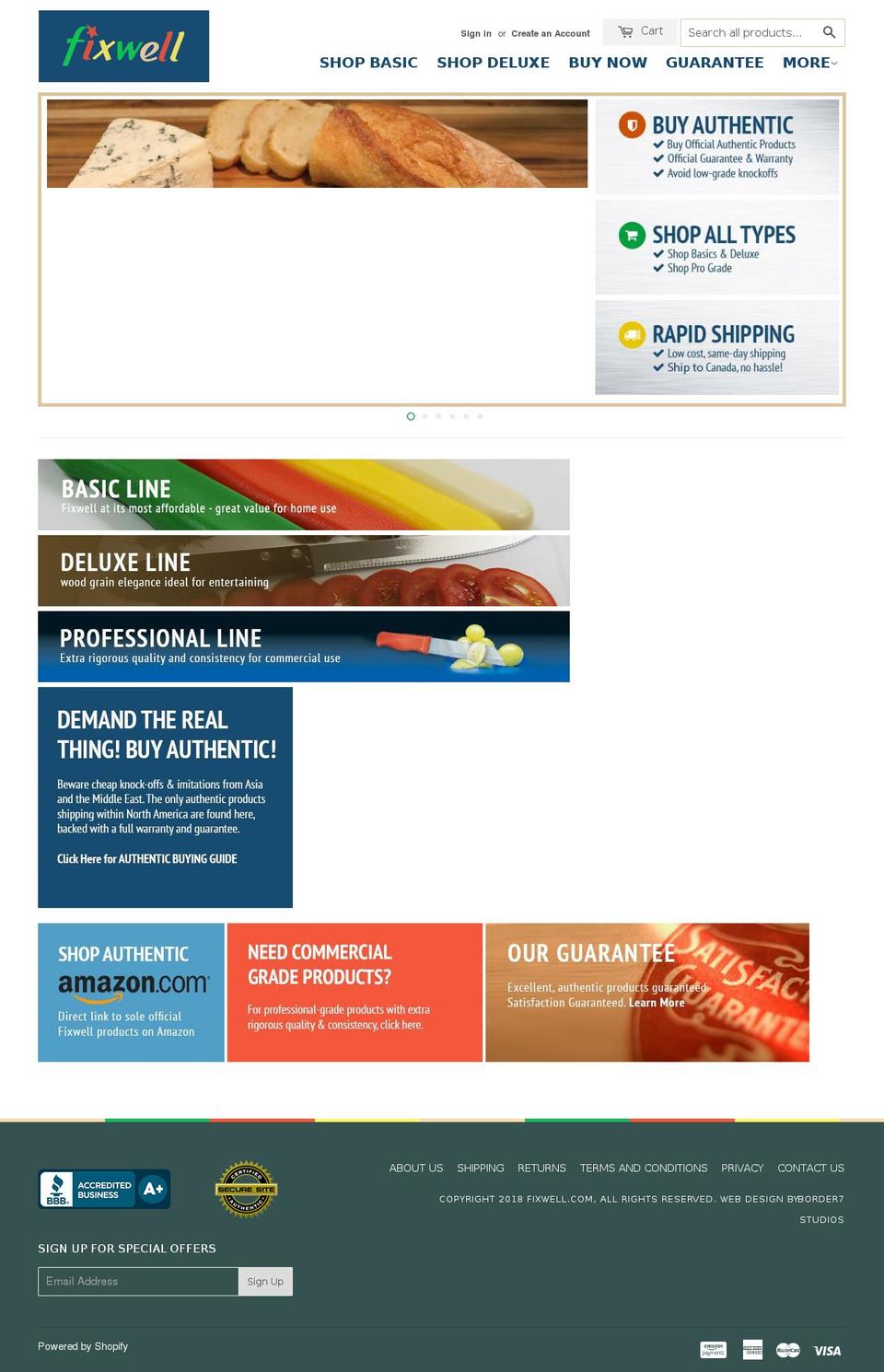 fixwellknife.net shopify website screenshot