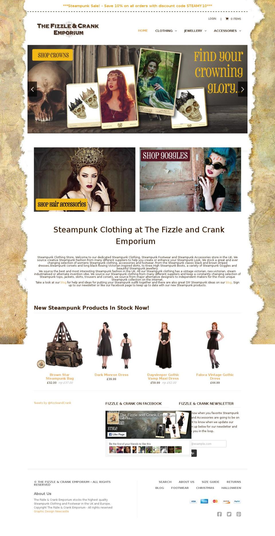 fizzlecrankemporium.com shopify website screenshot