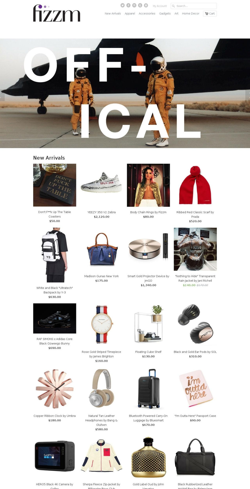 fizzm.com shopify website screenshot