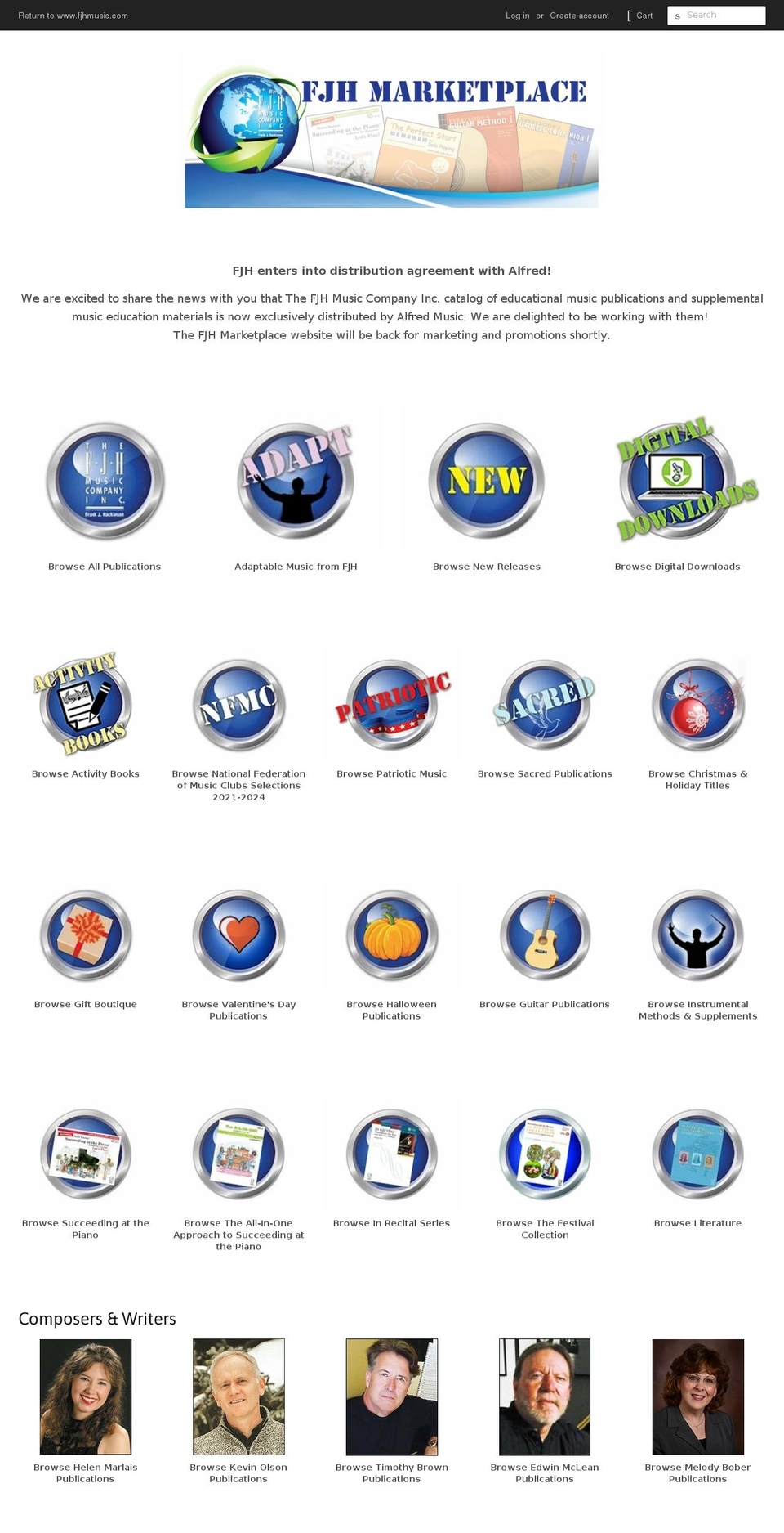 fjhmarketplace.com — Shopify storefront screenshot