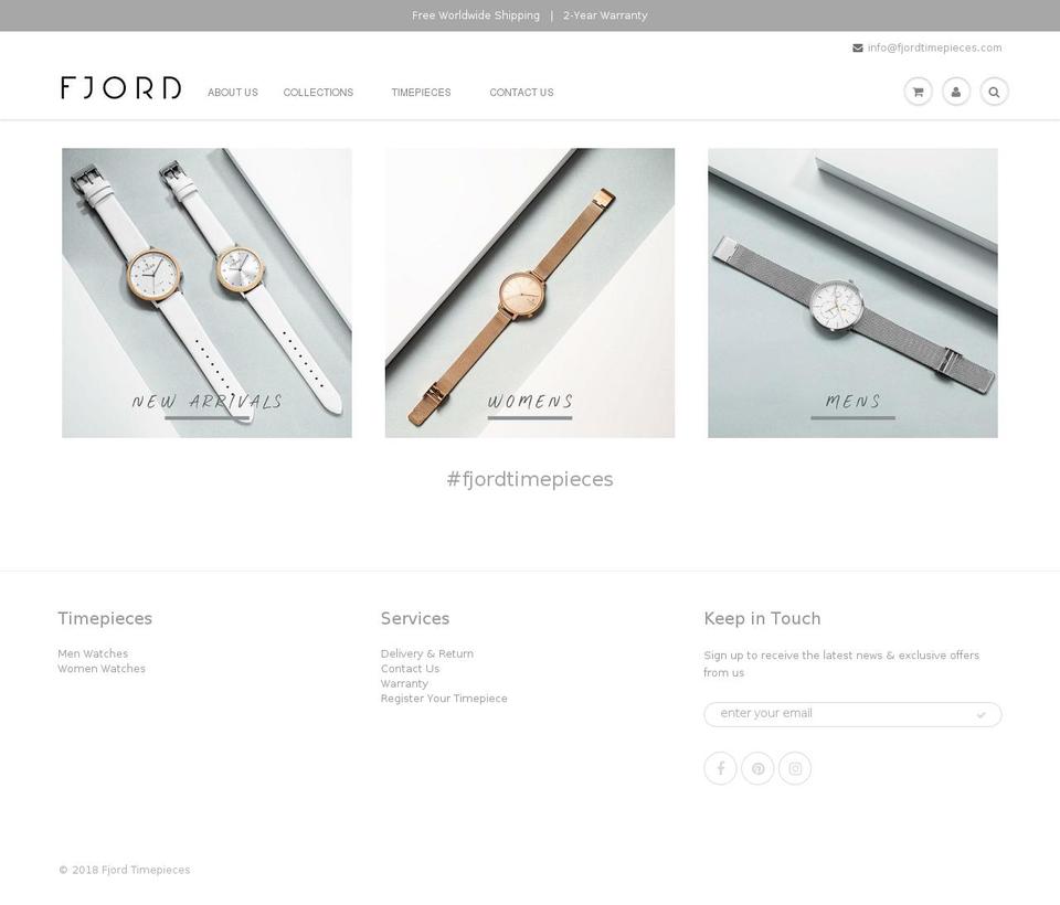 fjorddesigns.com — Shopify storefront screenshot