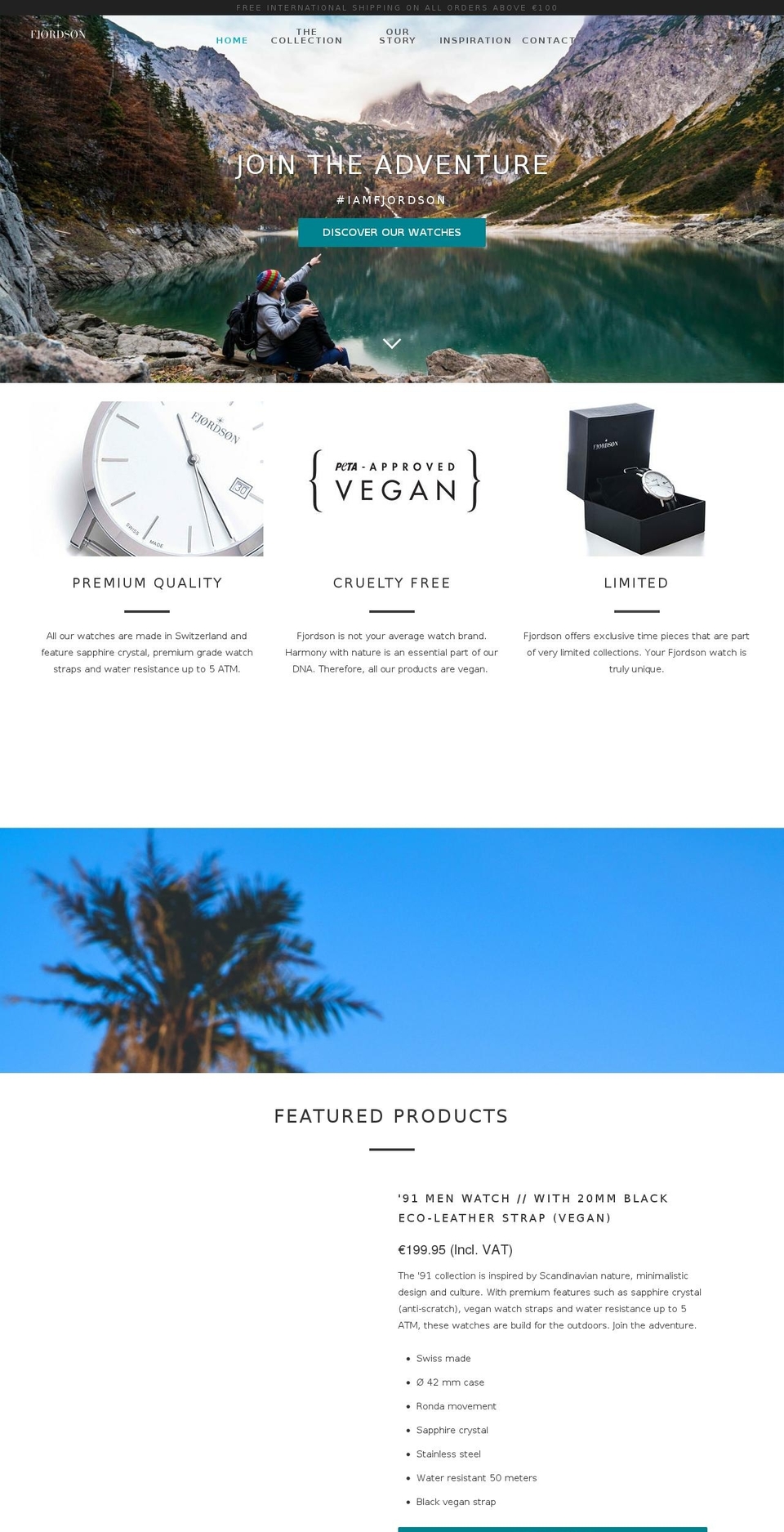 fjordson.com — Shopify storefront screenshot