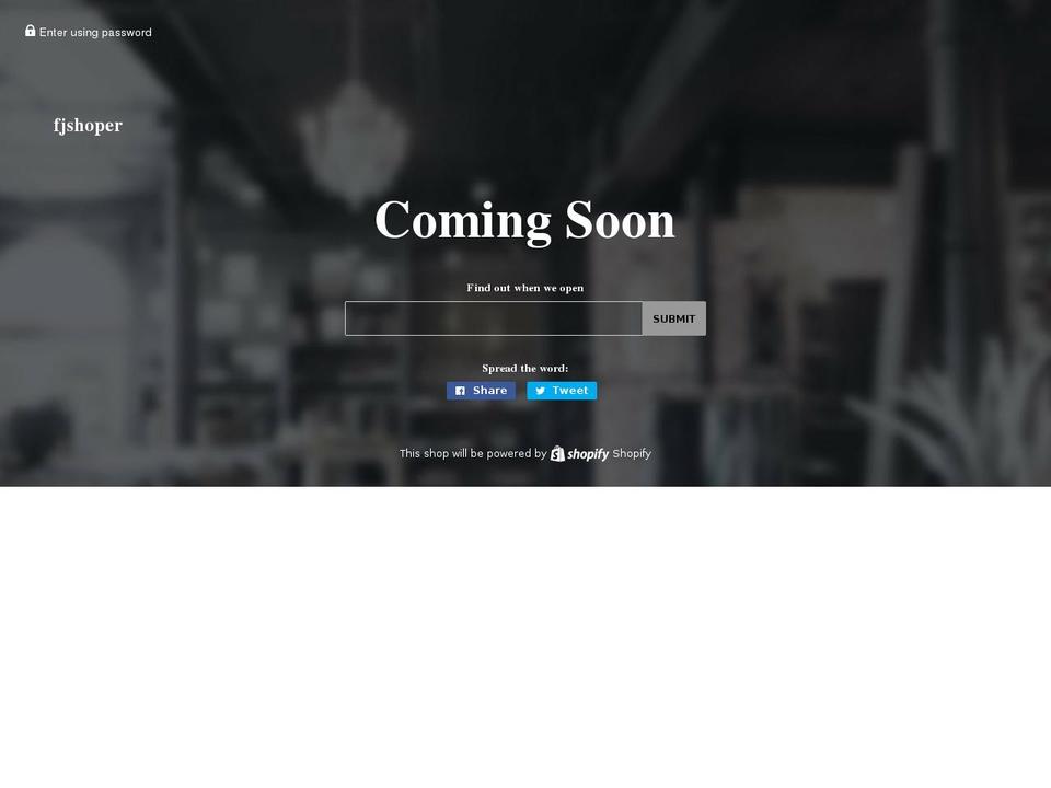 fjshoper.com — Shopify storefront screenshot