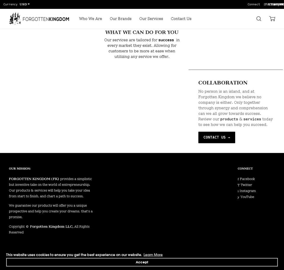 fk-united.com shopify website screenshot