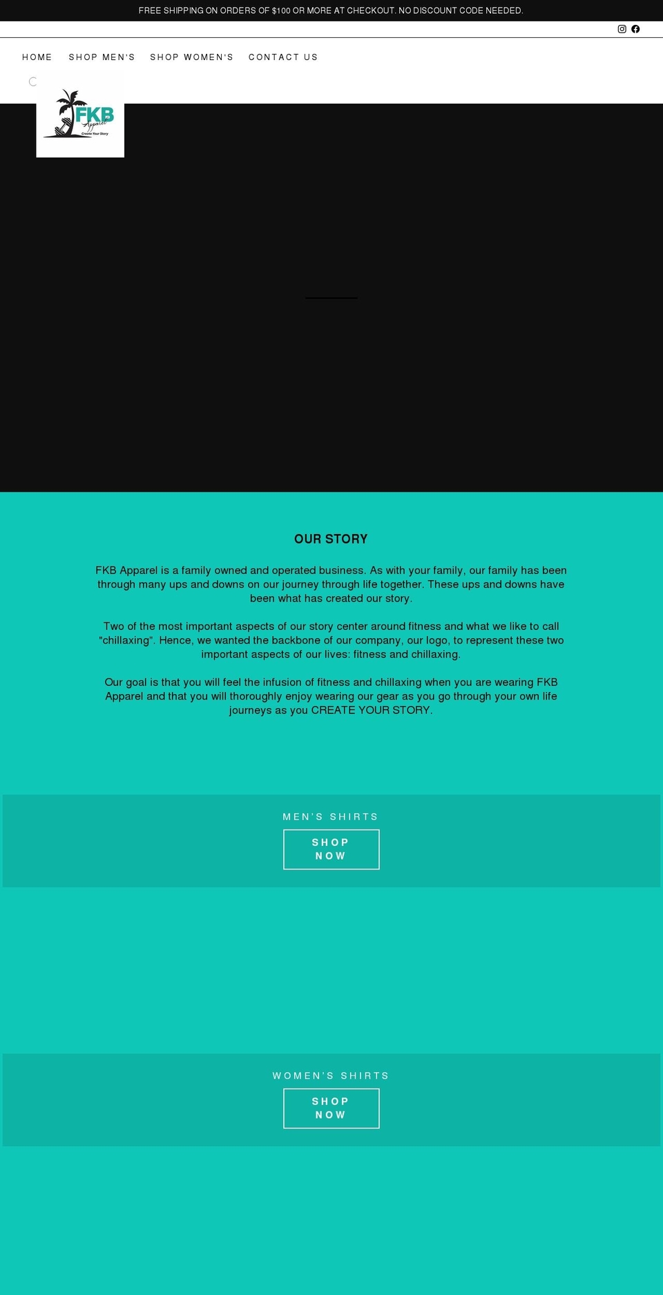 fkbapparel.com shopify website screenshot