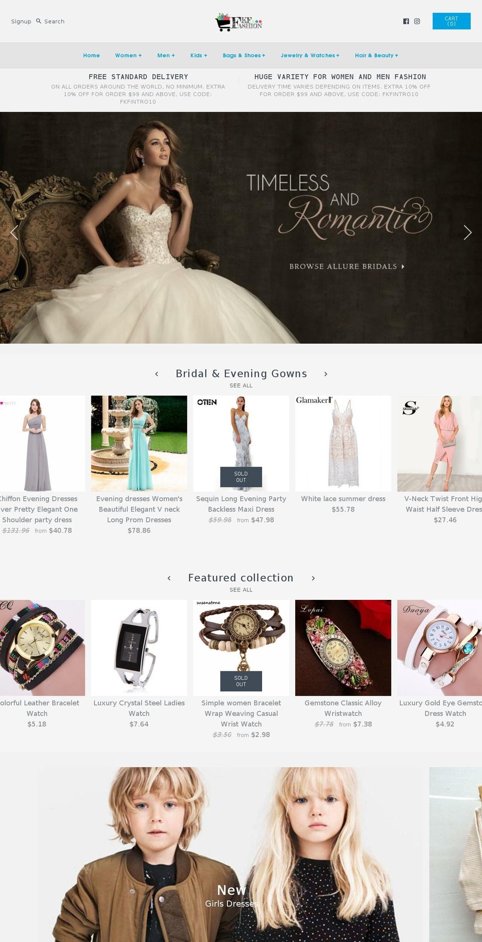fkffashion.com — Shopify storefront screenshot