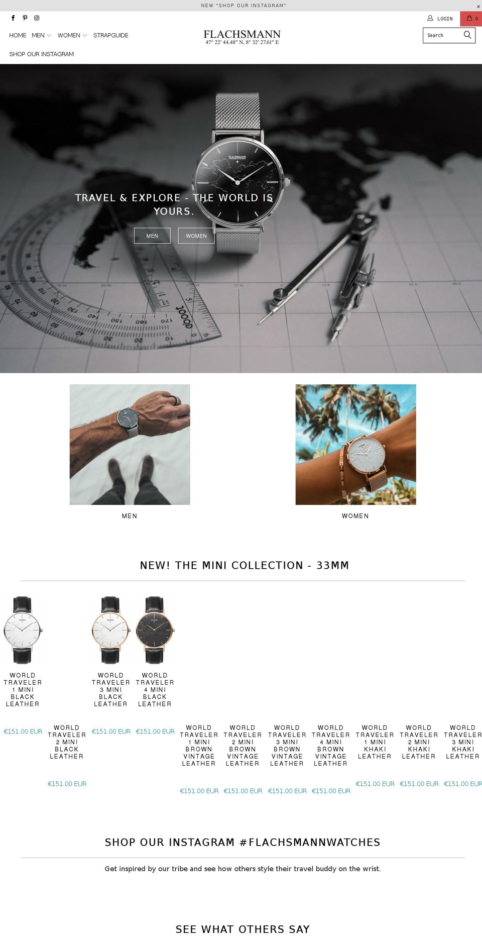 flachsmannwatches.ch shopify website screenshot