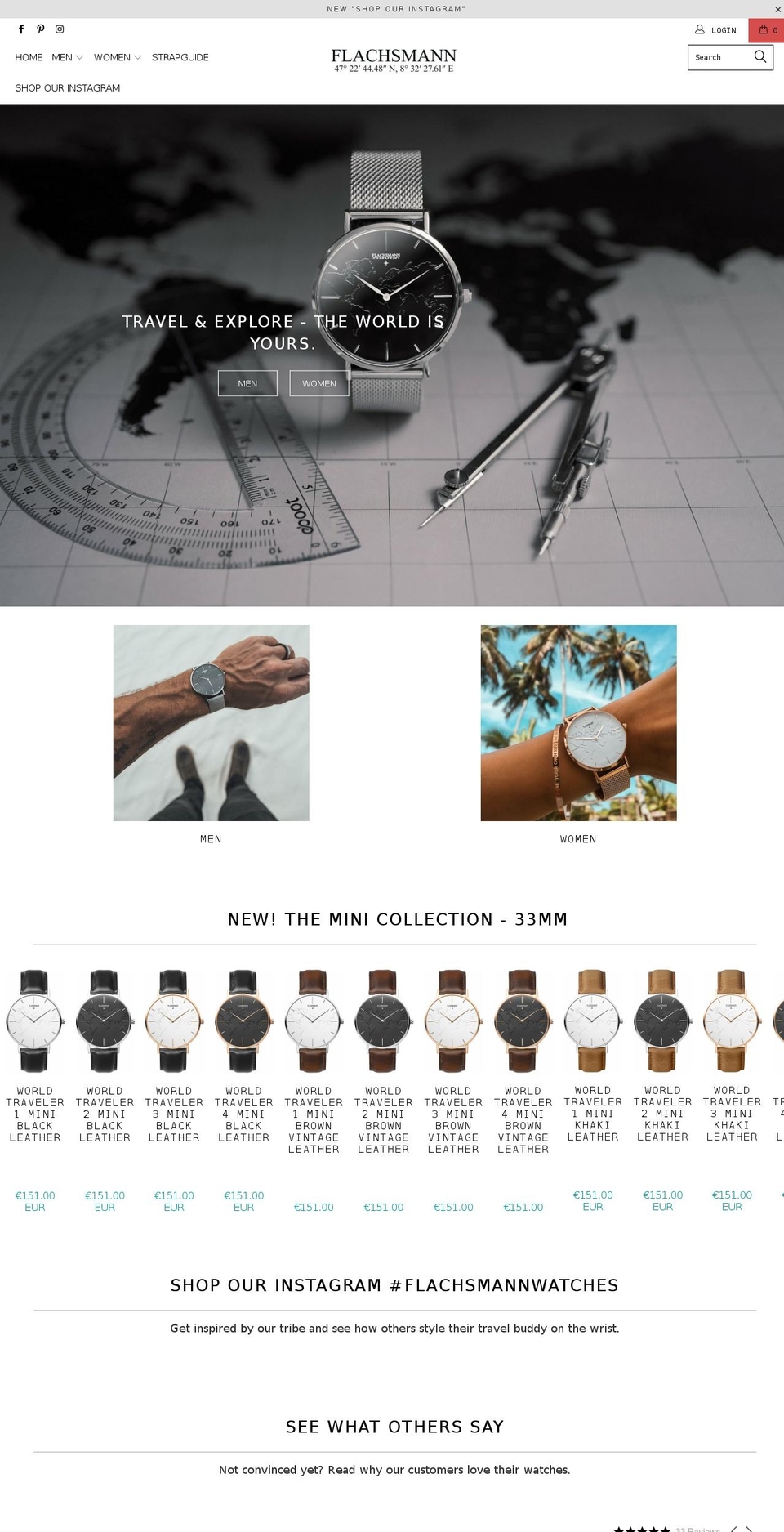 flachsmannwatches.com — Shopify storefront screenshot