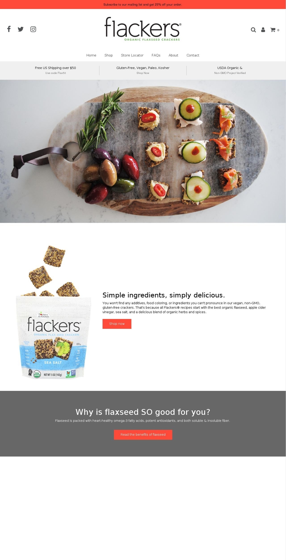 flackercrackers.com — Shopify storefront screenshot