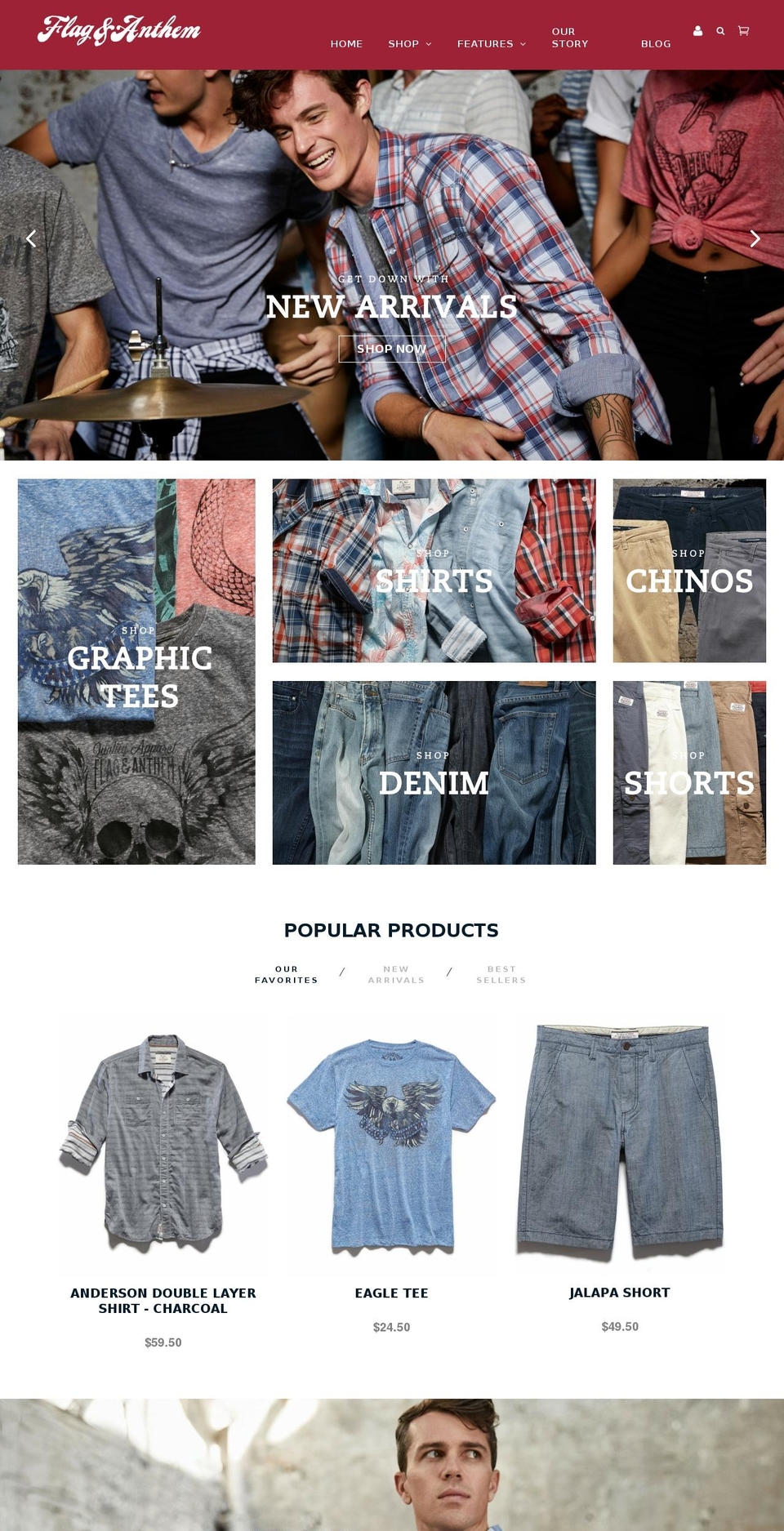 flagandanthem.com shopify website screenshot